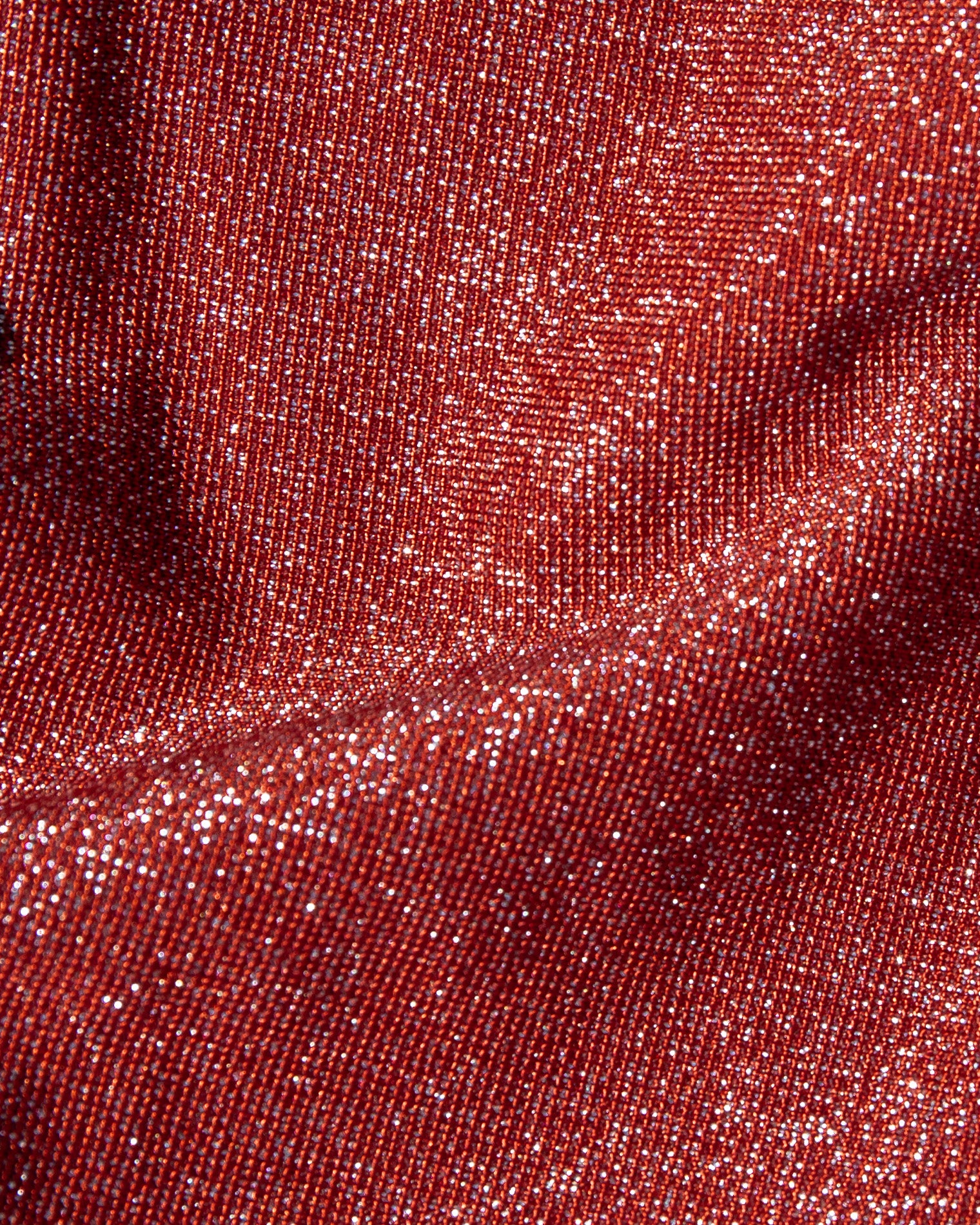Dara Bikini Bottom - Redwood-Cream Close-up image of the Redwood swim fabric, showing the sparkly finish.