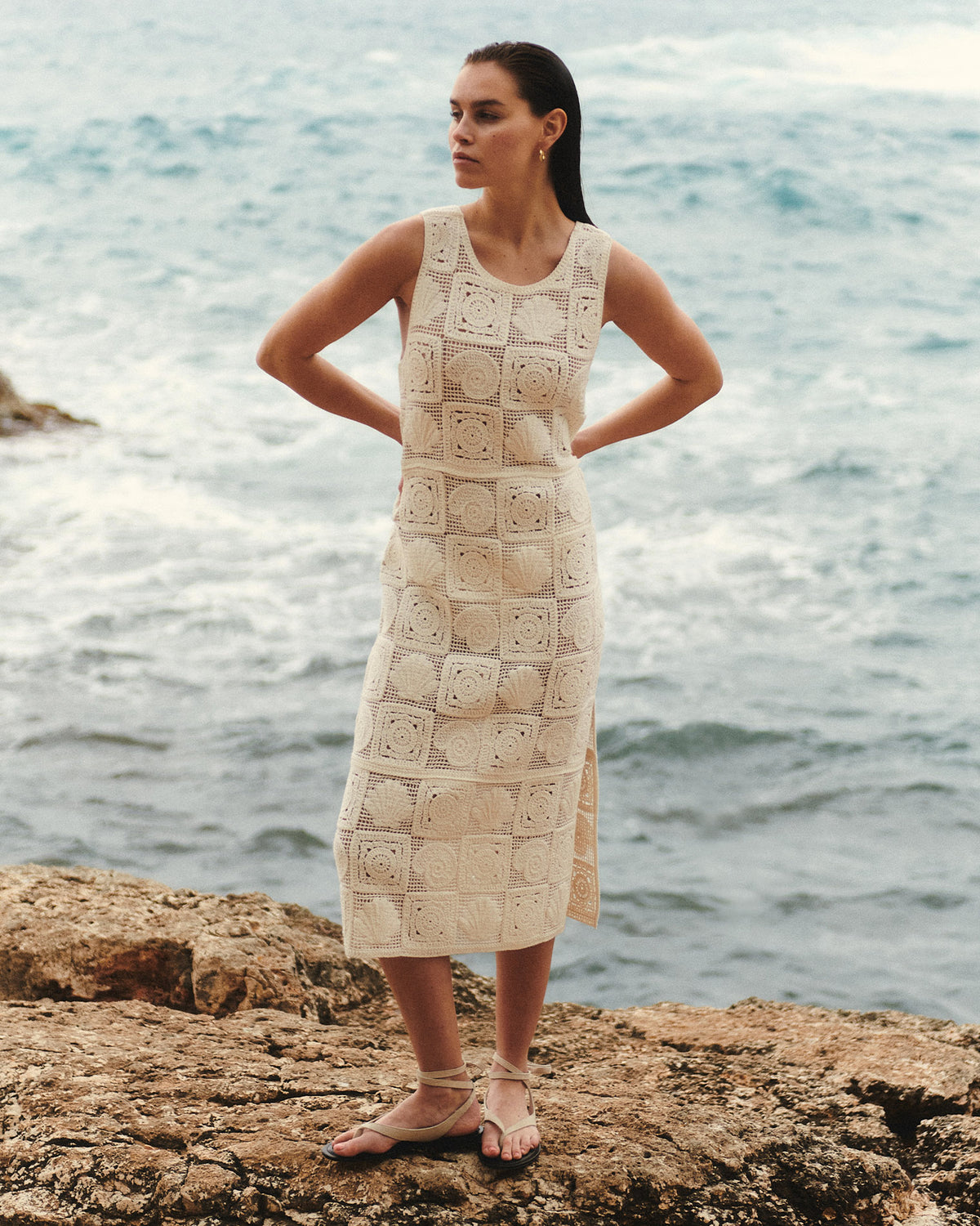 Calla Dress - White White | Badge:LSPACE x Rails_#B2AC88_#ffffff