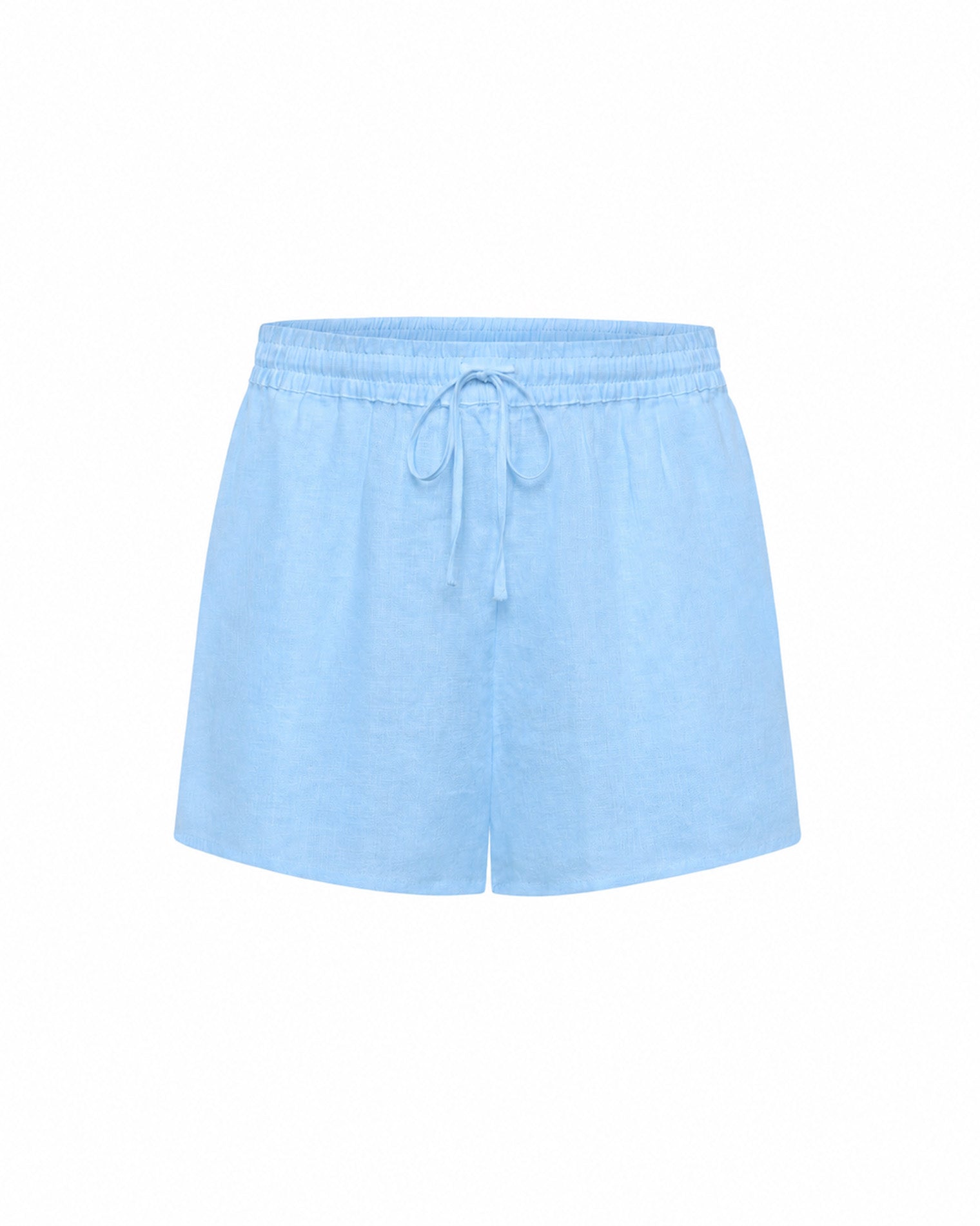 Rio Short - Sky Blue LSPACE Rio Short in sky blue, off-model flat lay on white background.
