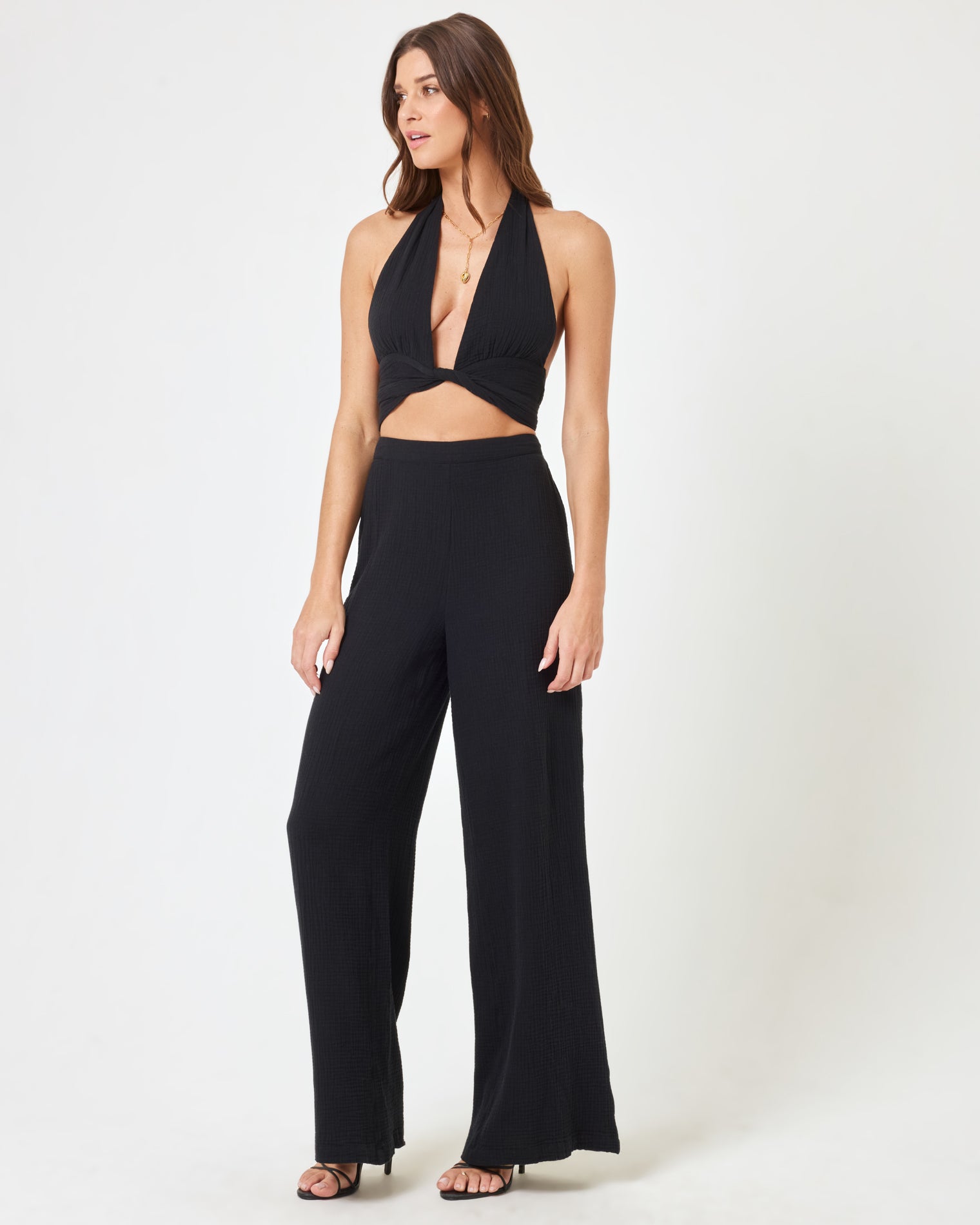 Santos Top - Black Black | Model: Maitlynn (size: S)