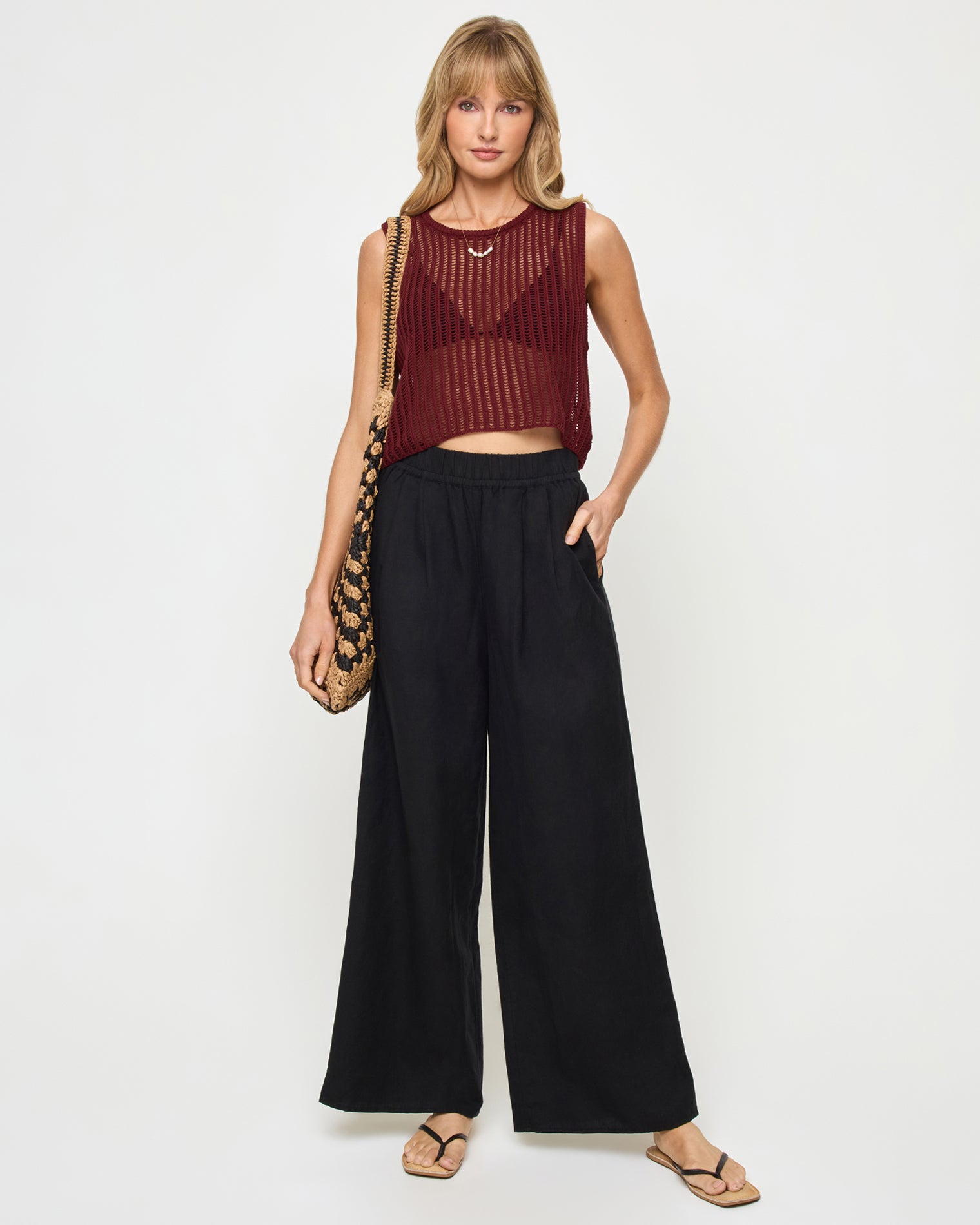 Crochet Cropped Tank Top | LSPACE Sander Top