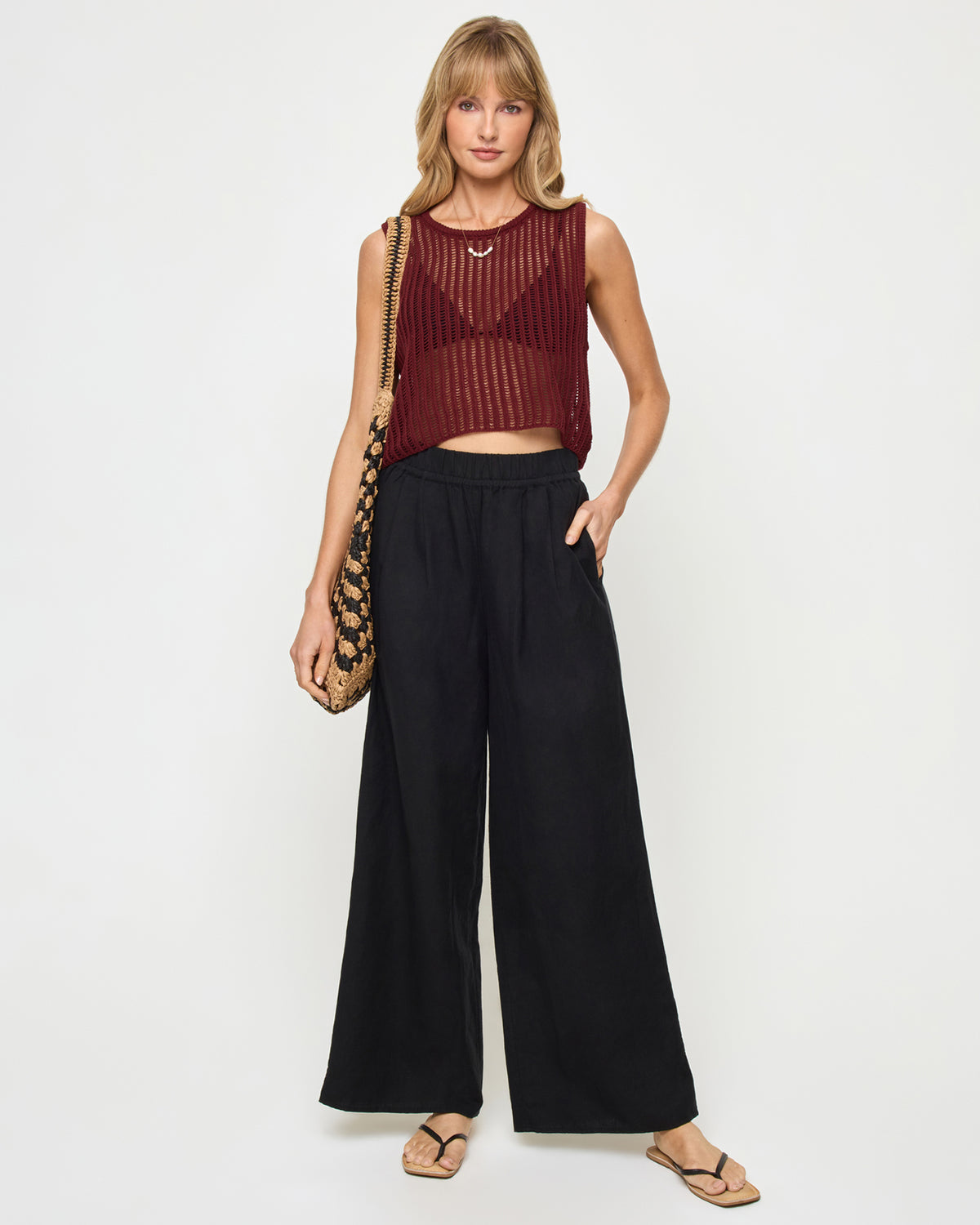 Sander Top - Sangria Sander Top - Sangria