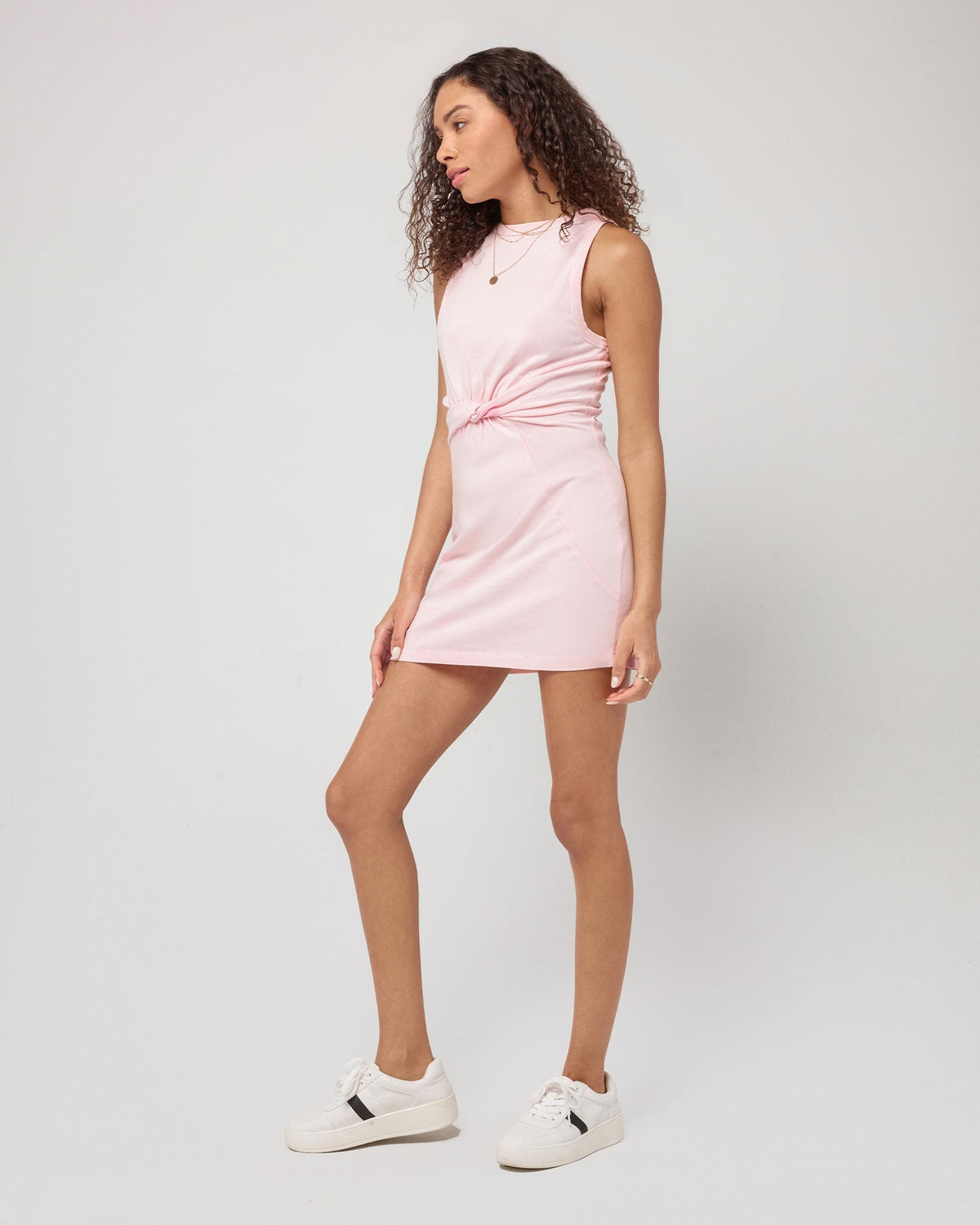 Seaview Dress - Rose Quartz Rose Quartz | Model: Blaine (Size: S)