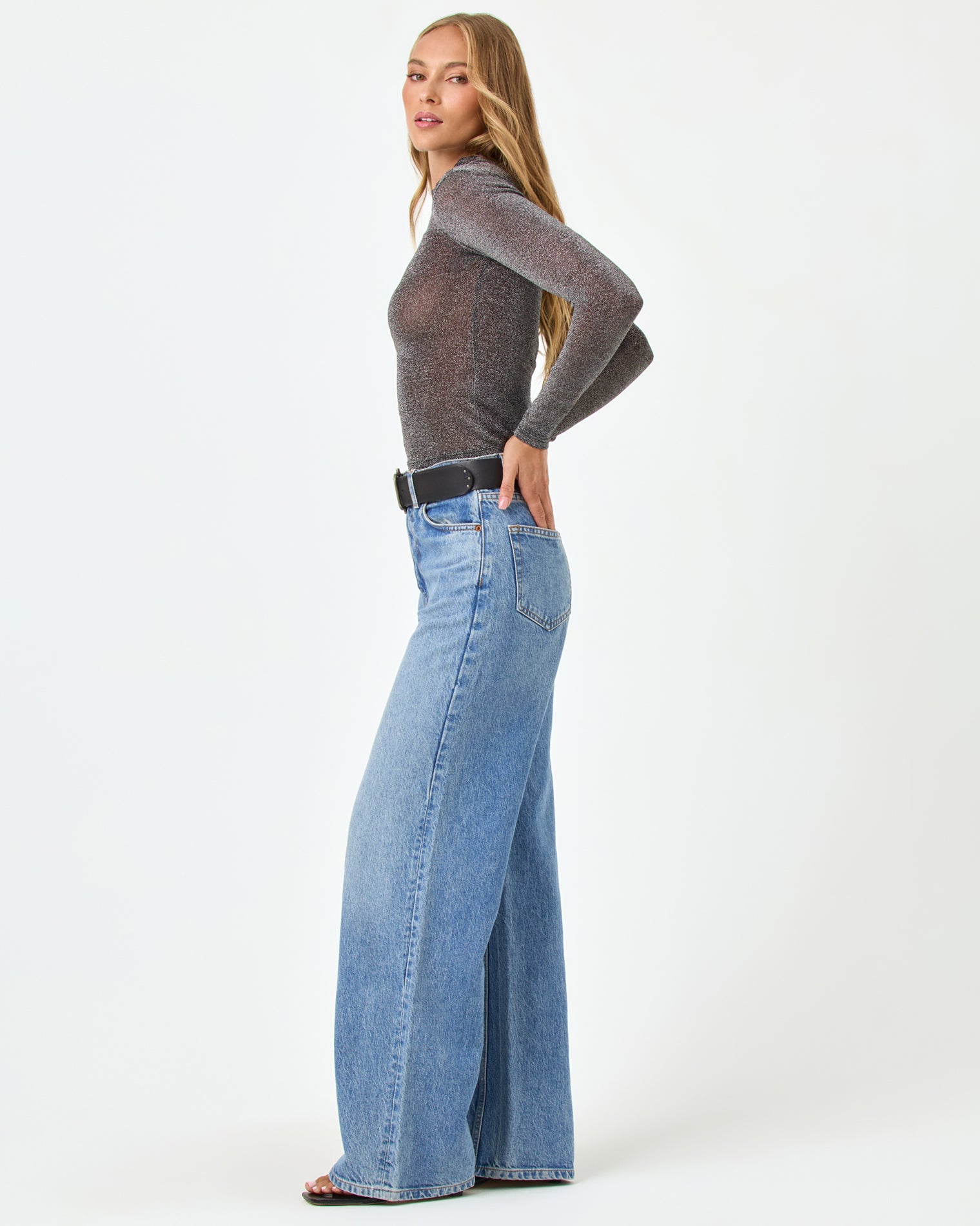 Shimmer Long Sleeve - Black Shimmer Long Sleeve - Black