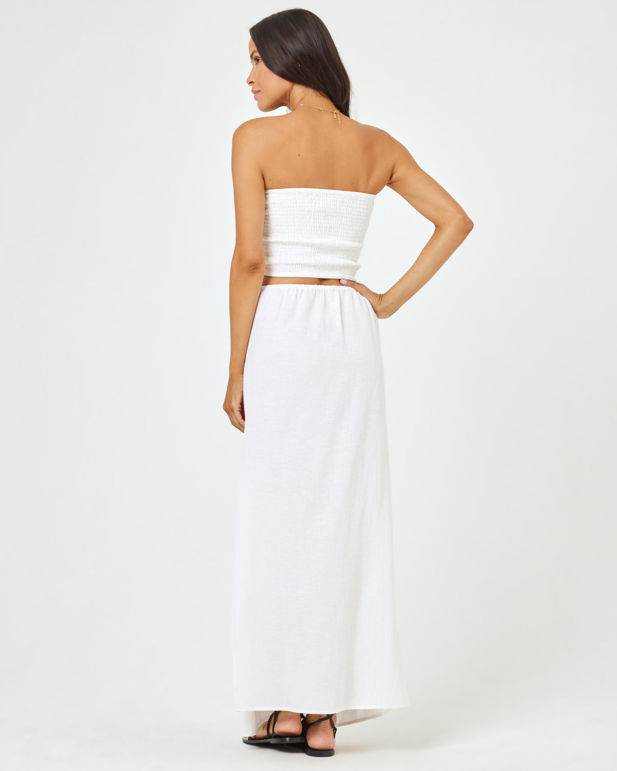 Summer Feels Tube Top - Cream Cream | Model: Emily (size: S)