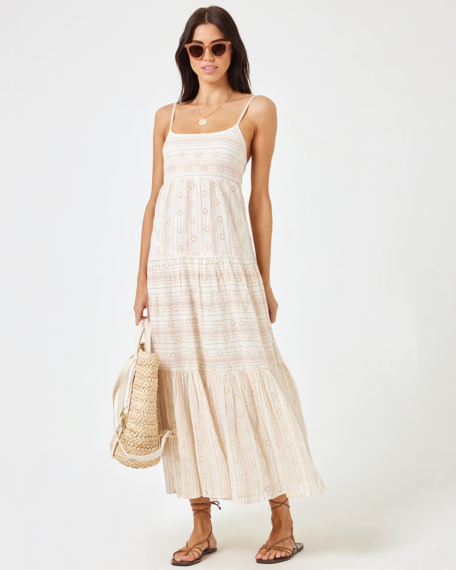Eyelet Santorini Dress Falling For You Eyelet | Model: Diana (size: S)