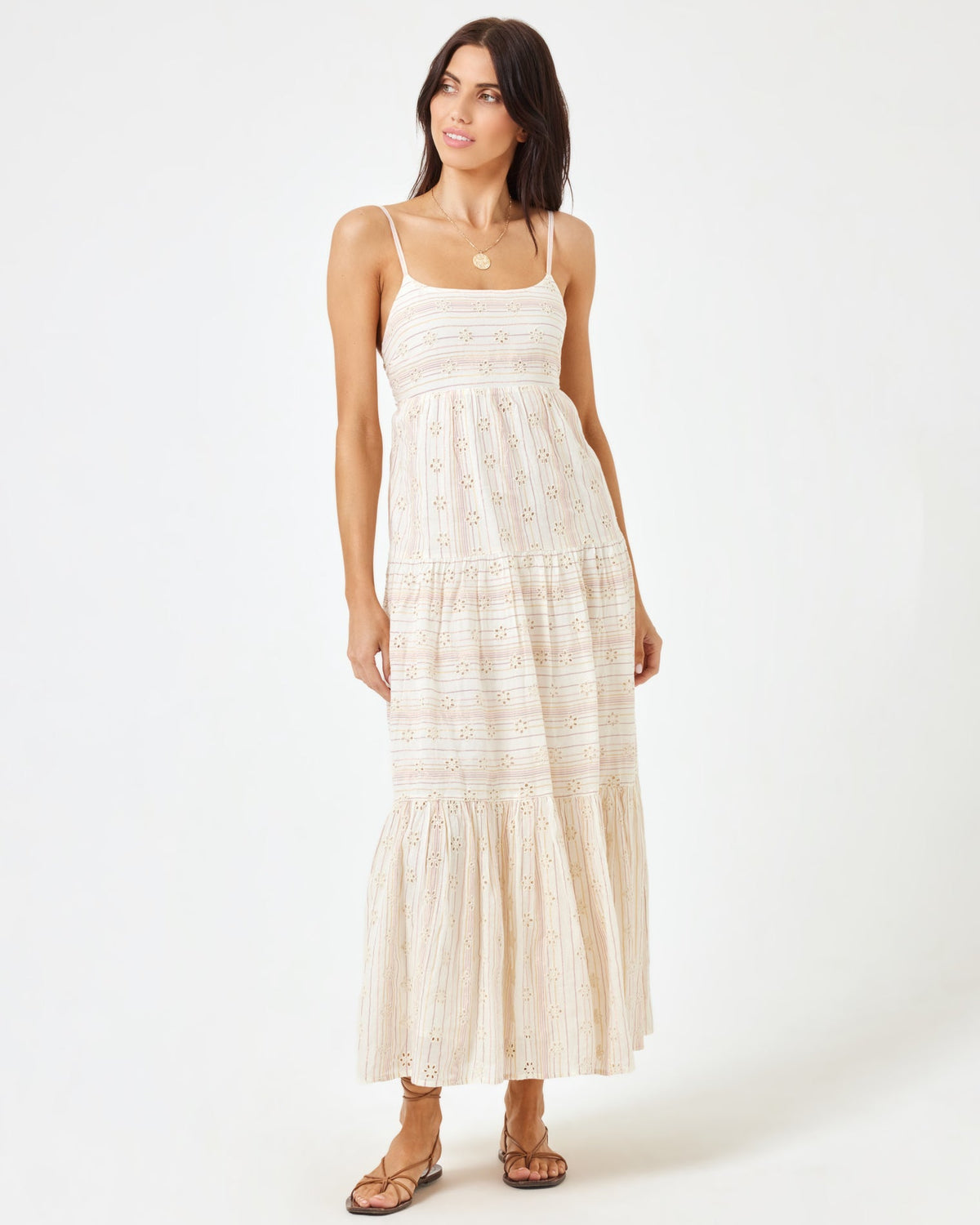 Eyelet Santorini Dress Falling For You Eyelet | Model: Diana (size: S)