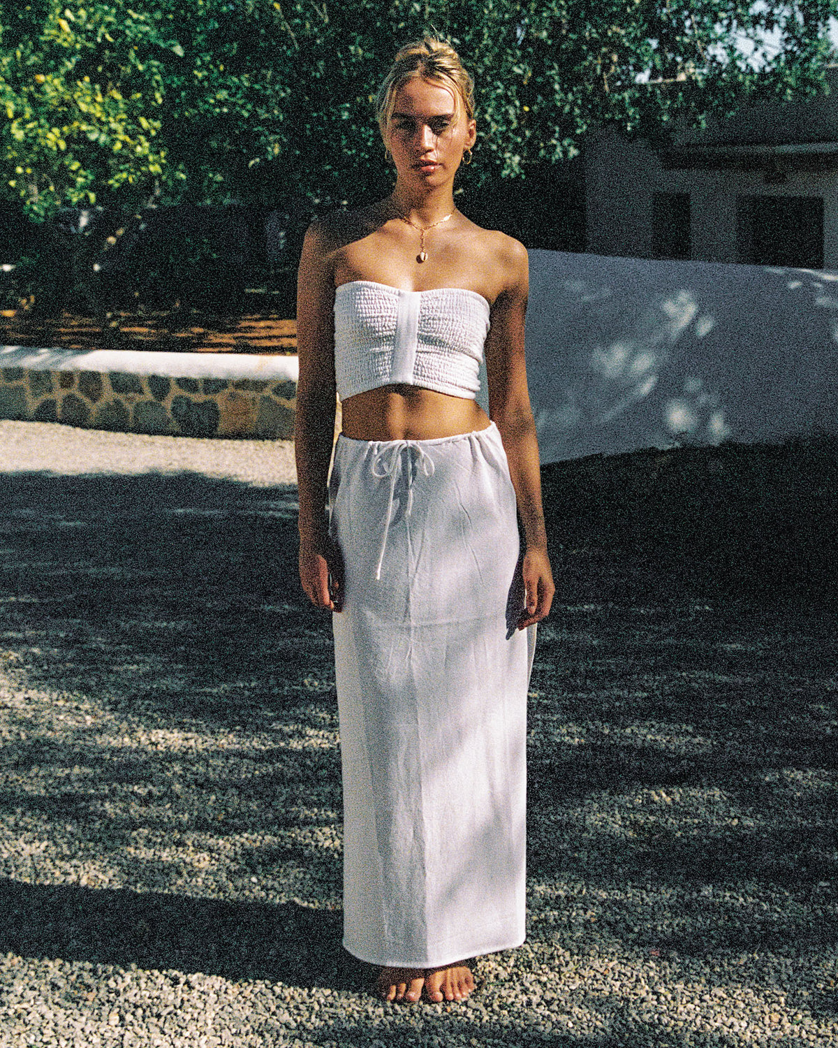 Summer Feels Tube Top - Cream Cream | Model: Lura (size: S)