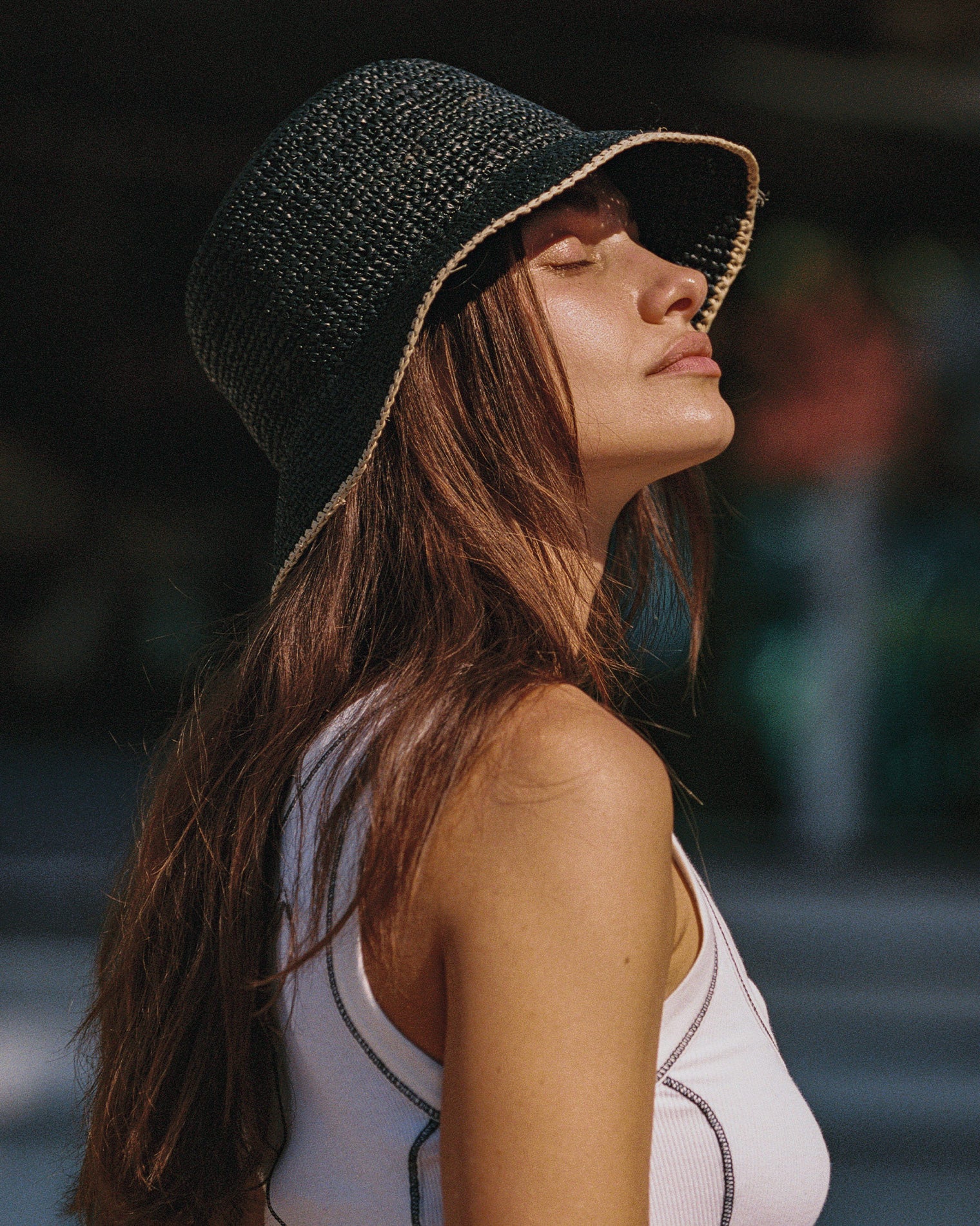 Isadora Bucket Hat - Black Cream Black-Cream