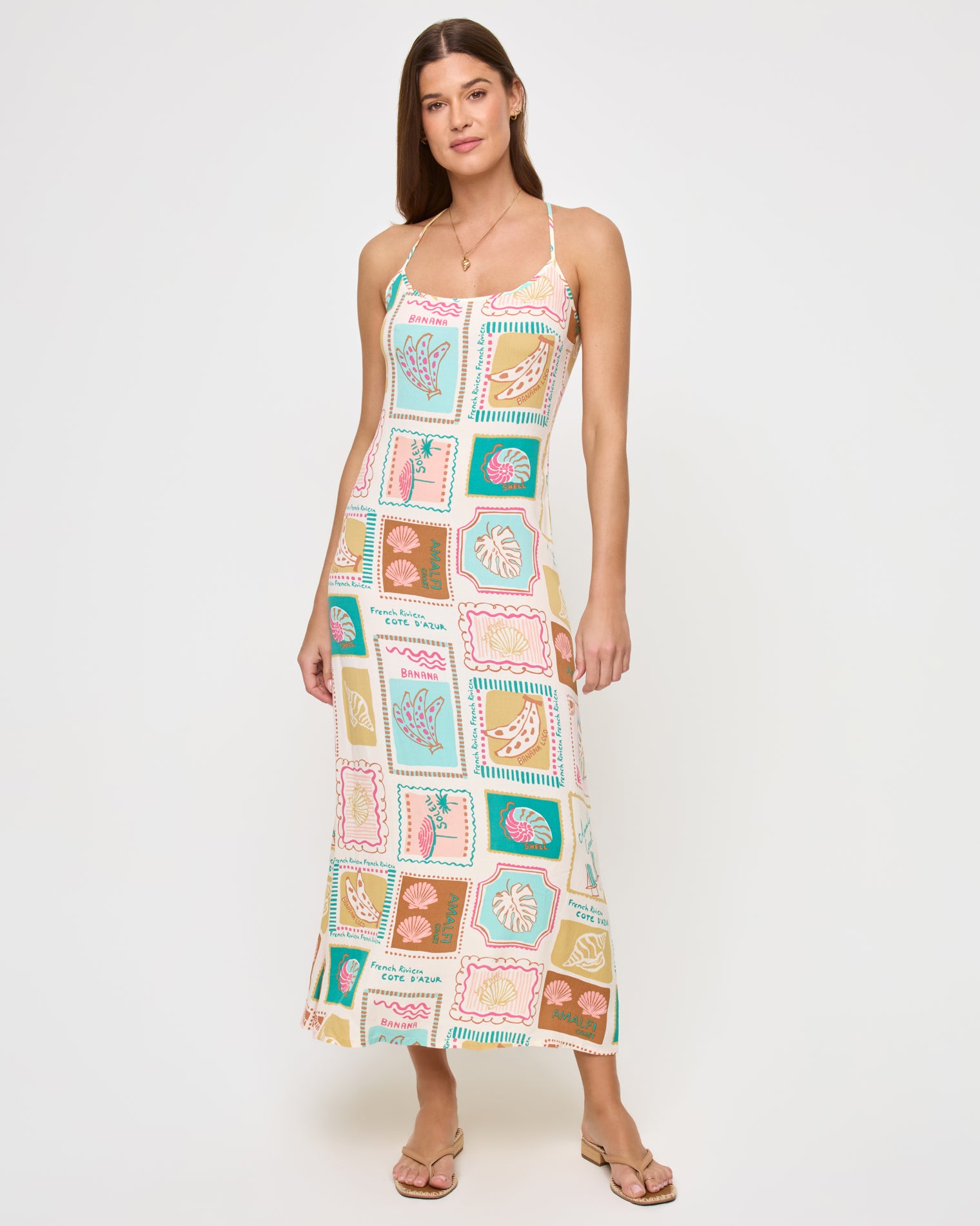 Summer Somewhere Slip Dress - Postcards Summer Somewhere Slip Dress - Postcards