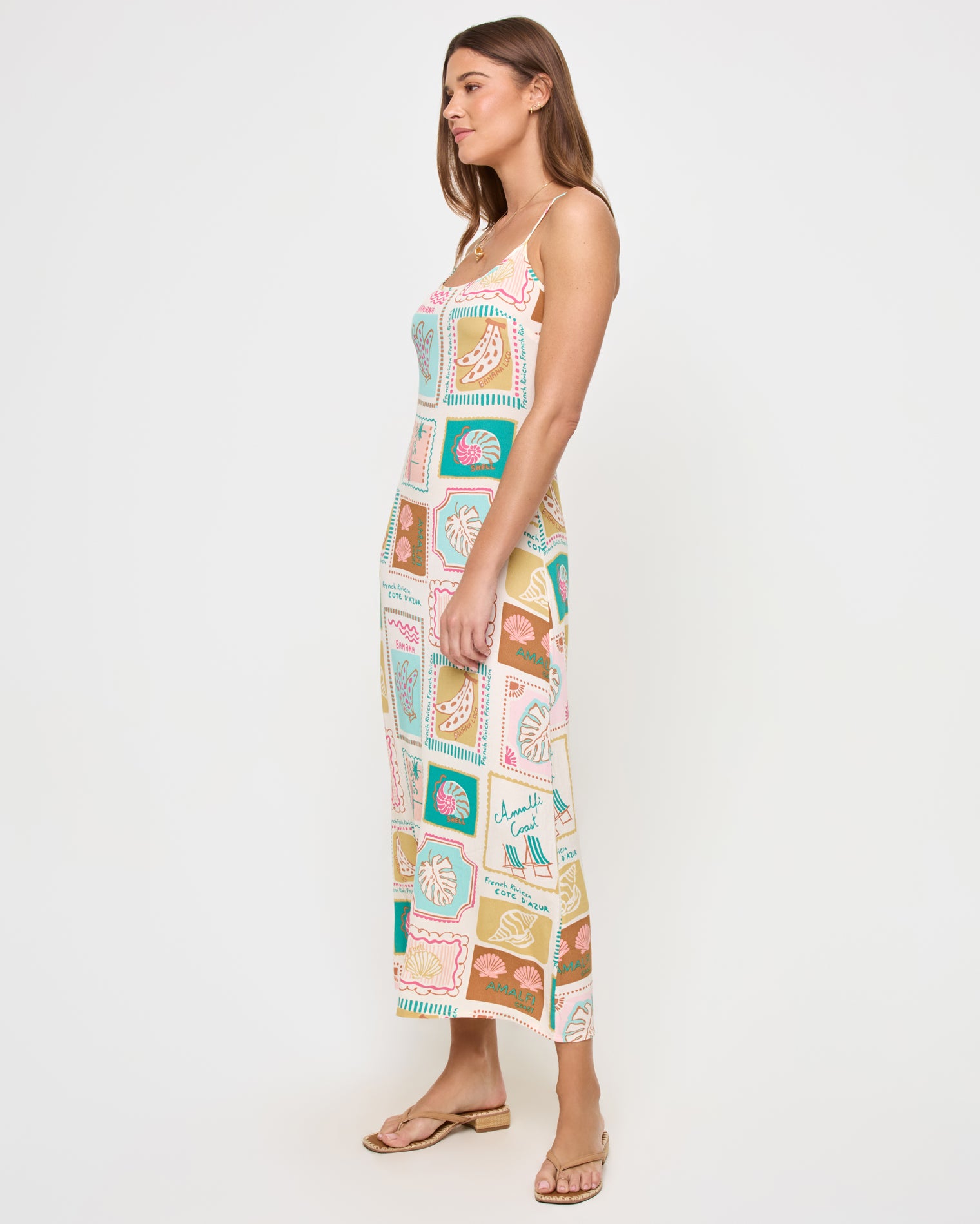 Summer Somewhere Slip Dress - Postcards Summer Somewhere Slip Dress - Postcards