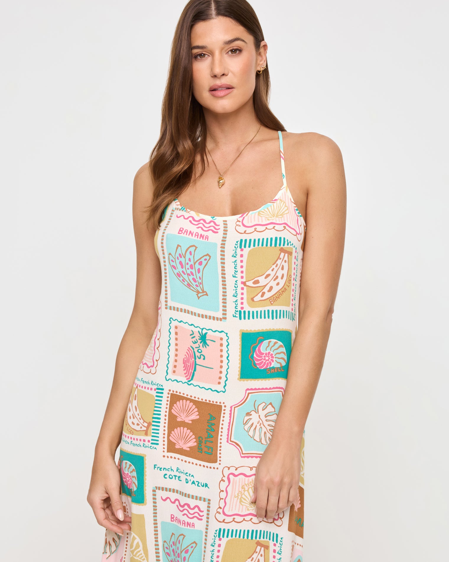 Summer Somewhere Slip Dress - Postcards Summer Somewhere Slip Dress - Postcards