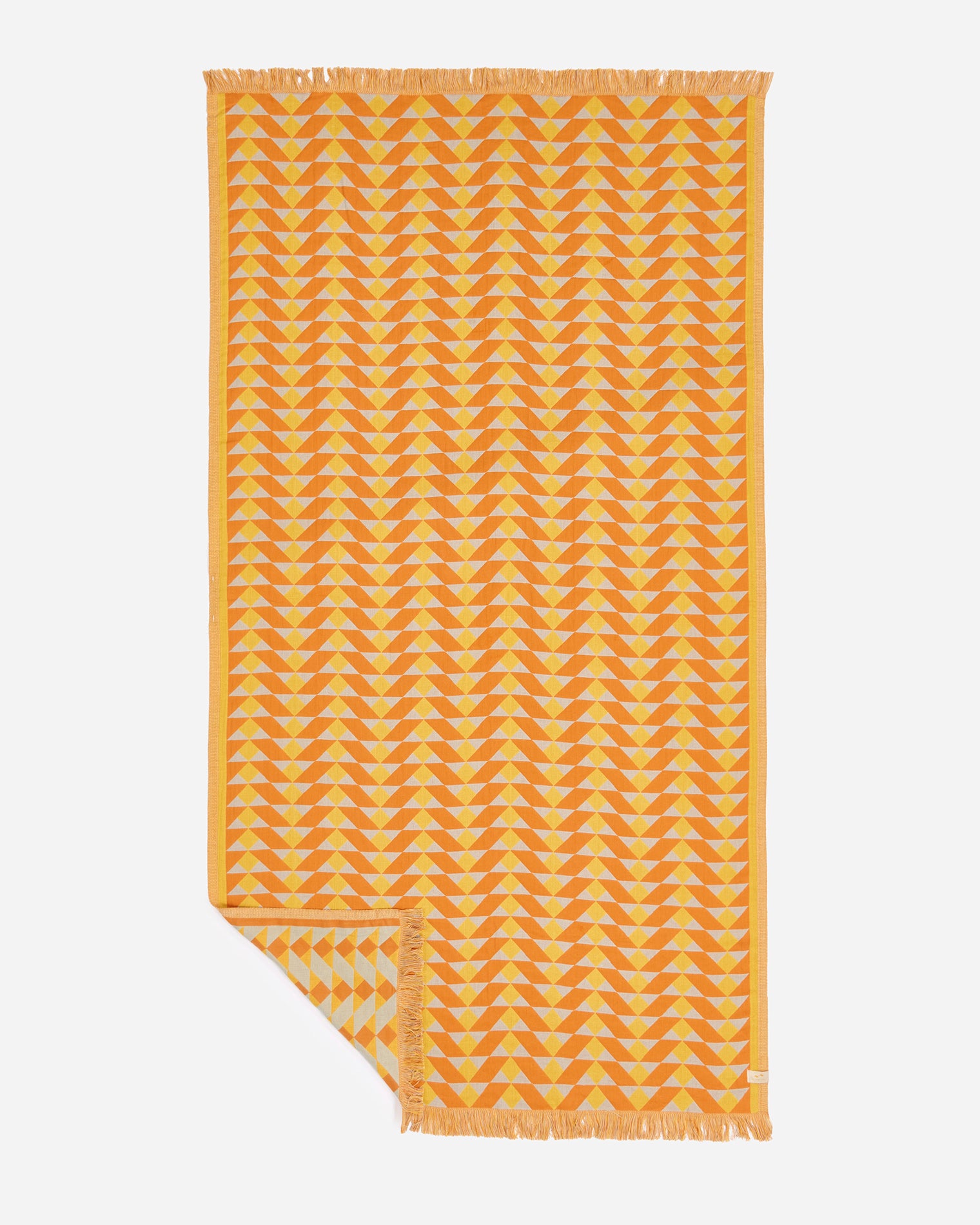 Slowtide Daydream Driftweave Turkish Towel - Curry Slowtide Daydream Driftweave Turkish Towel - Curry