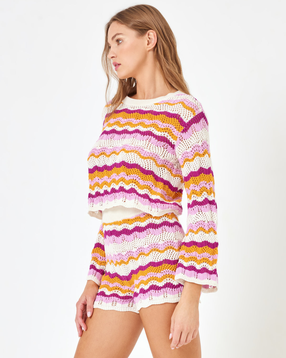LSPACE x Revolve Sun Ray Sweater Summer Is Sweet | Model: Daria (size: S)