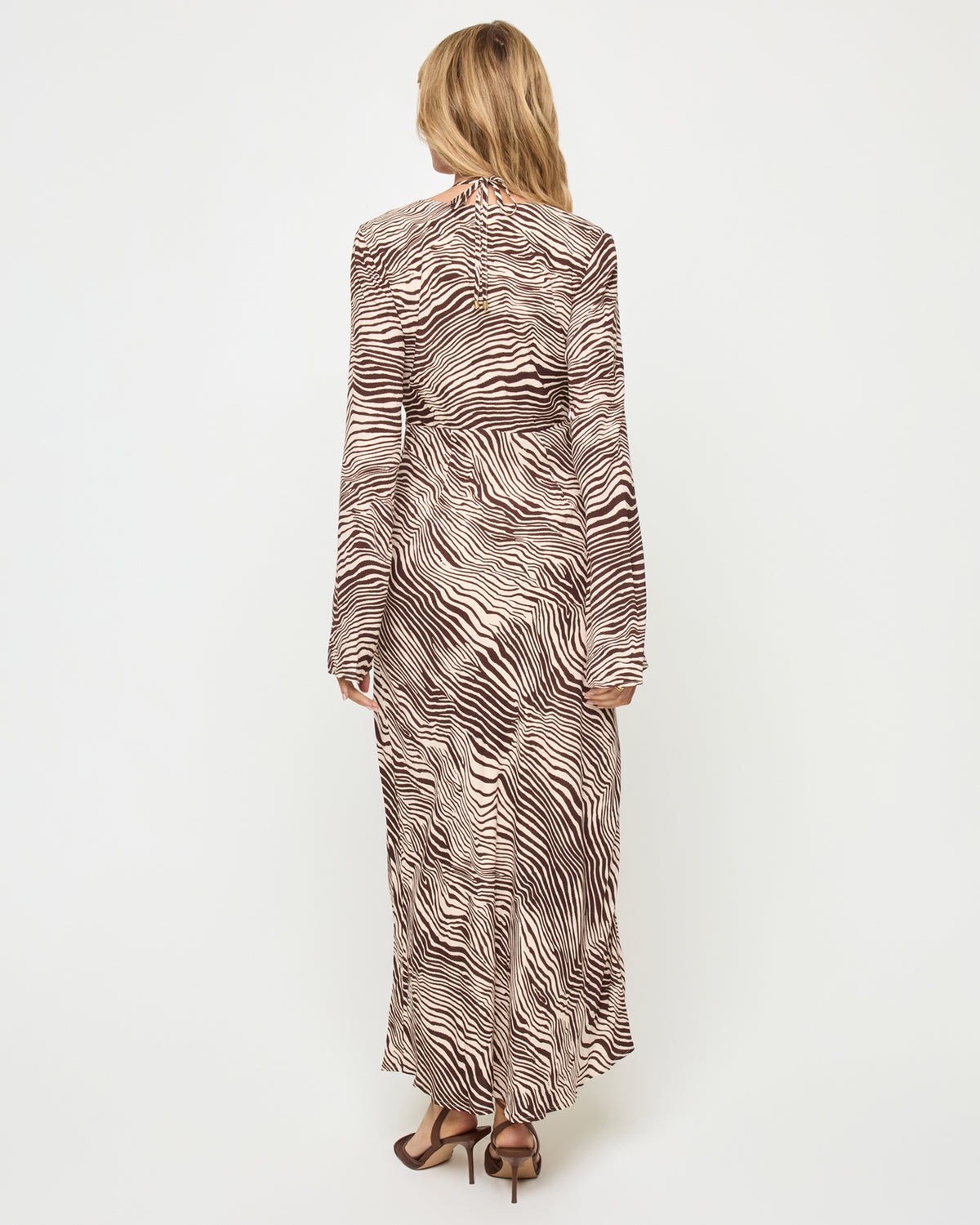 Zebra Print Maxi Dress