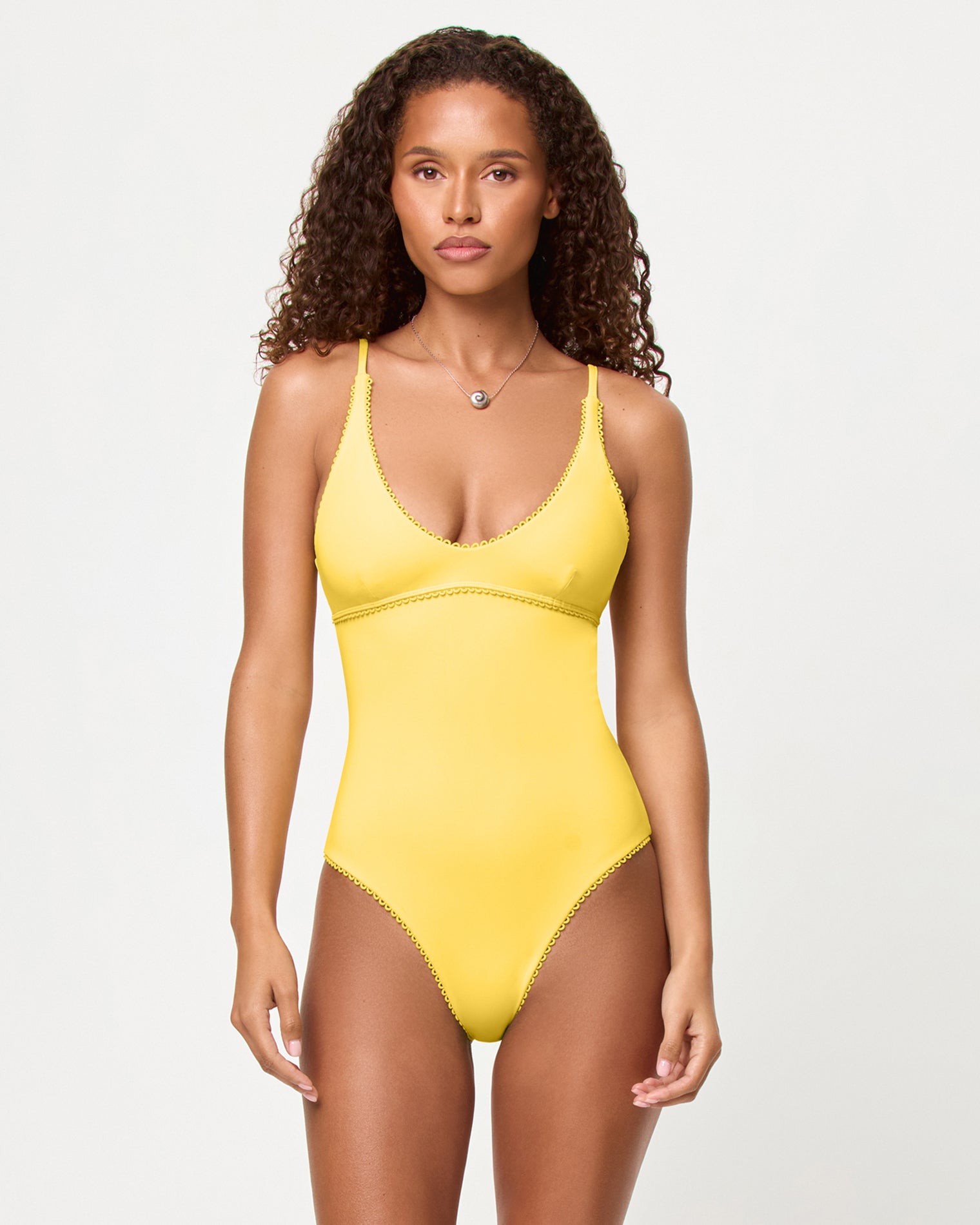 Posie One Piece Swimsuit - Ditsy Ditsy | Badge:New Arrival_#B2AC88_#ffffff'
LSPACE Posie one piece swimsuit in Ditsy, front view on model.