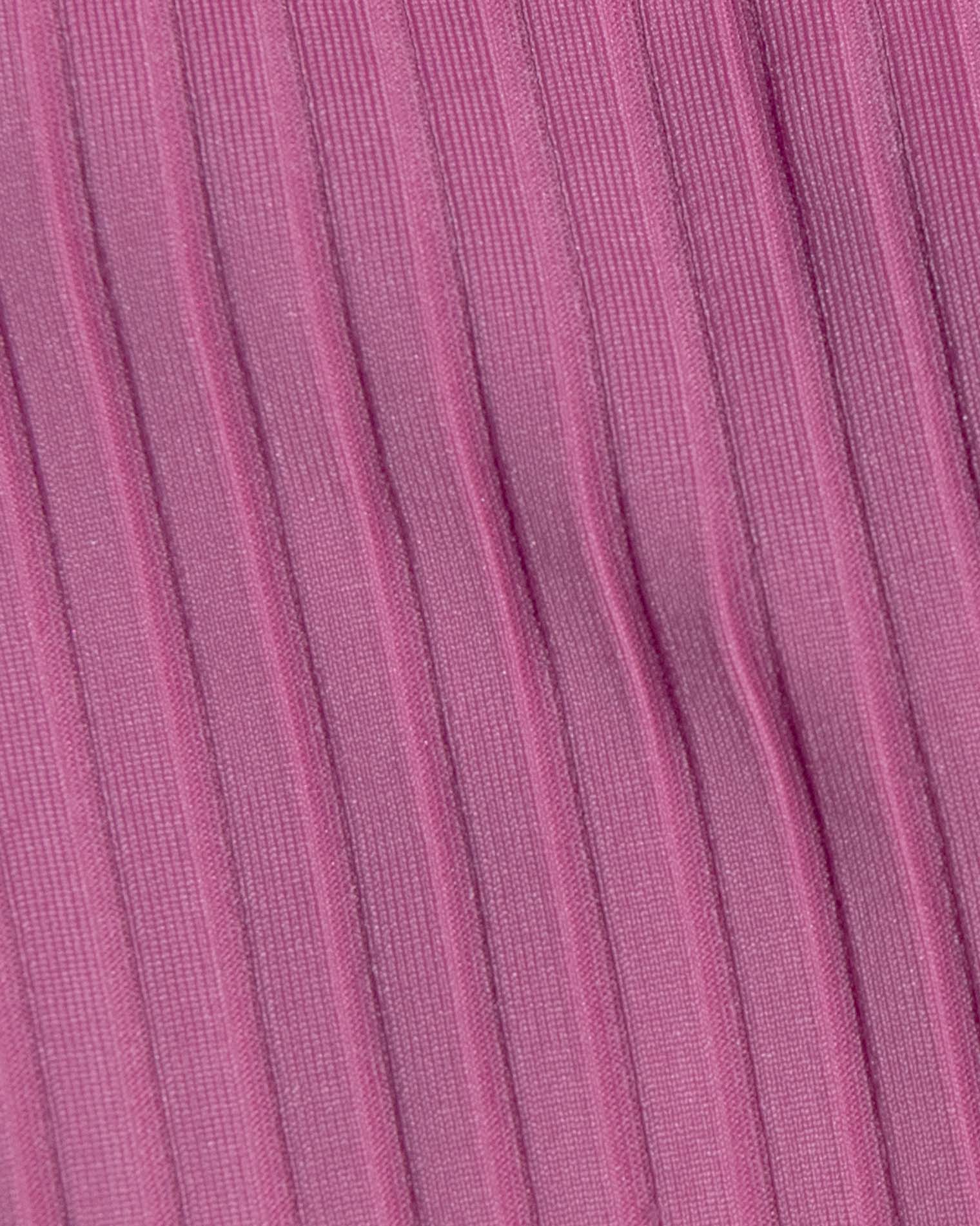 Peyton Bikini Top - Sweetheart A close-up of a pink ribbed fabric with vertical pleats and a fine woven texture.