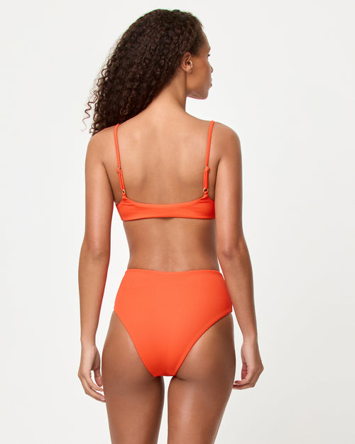 Poppy | Badge:New Arrival_#B2AC88_#ffffff'
LSPACE Presley Bikini Top and Soleil bikini bottom in Poppy, back view on model.