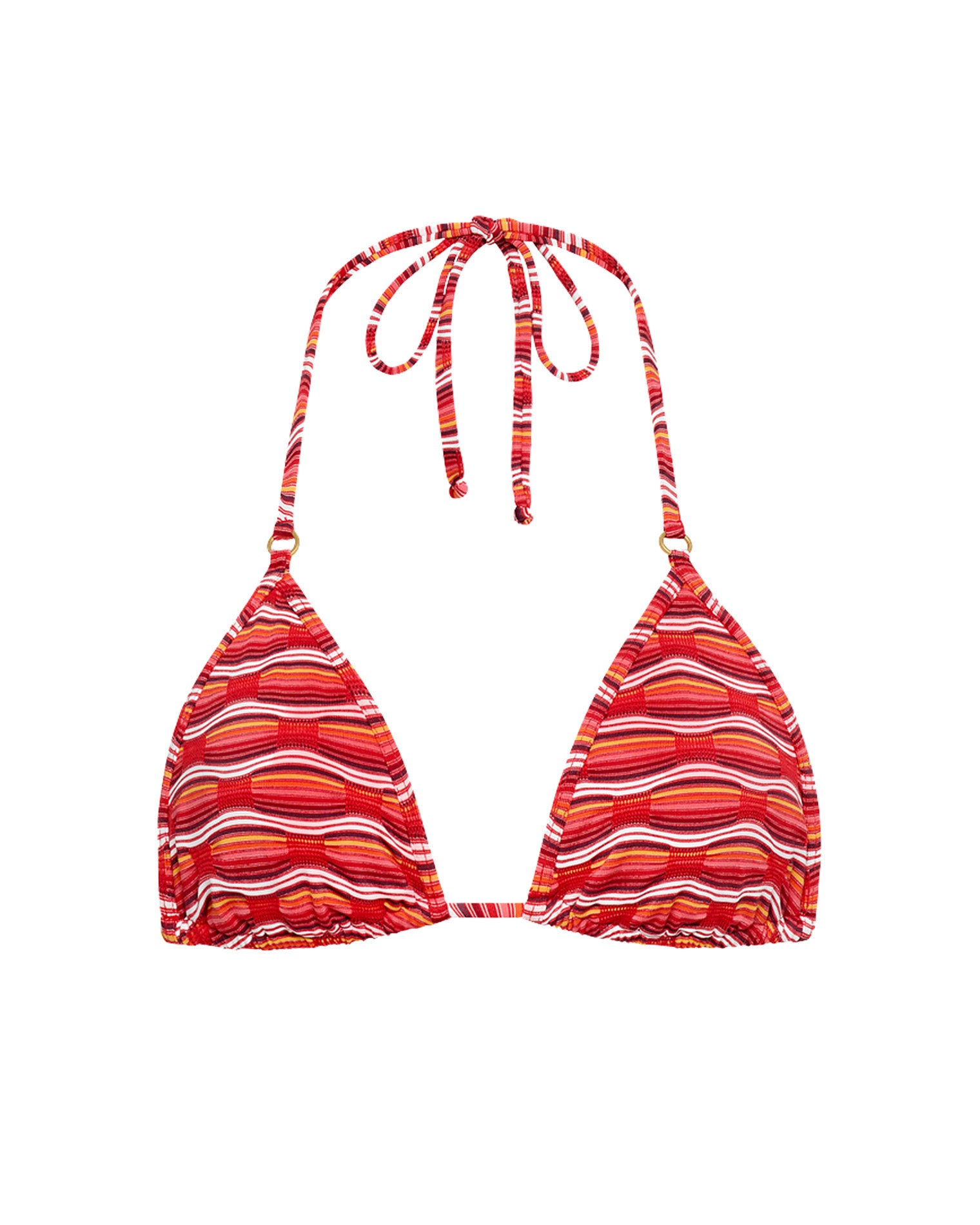 x The Salty Blonde Banning Bikini Top - Tutti Frutti Off-model front view of the LSPACE x The Salty Blonde Tutti Frutti Banning Bikini Top.