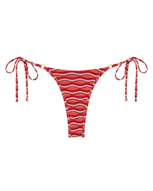 Off-model front view of the LSPACE x The Salty Blonde Tutti Frutti Banning Bikini Bottom.
