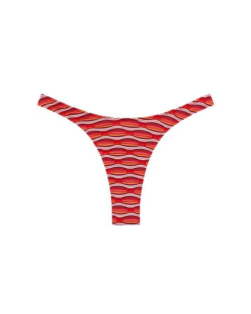 Off-model front view of the LSPACE x The Salty Blonde Tutti Frutti Donnie Bikini Bottom.