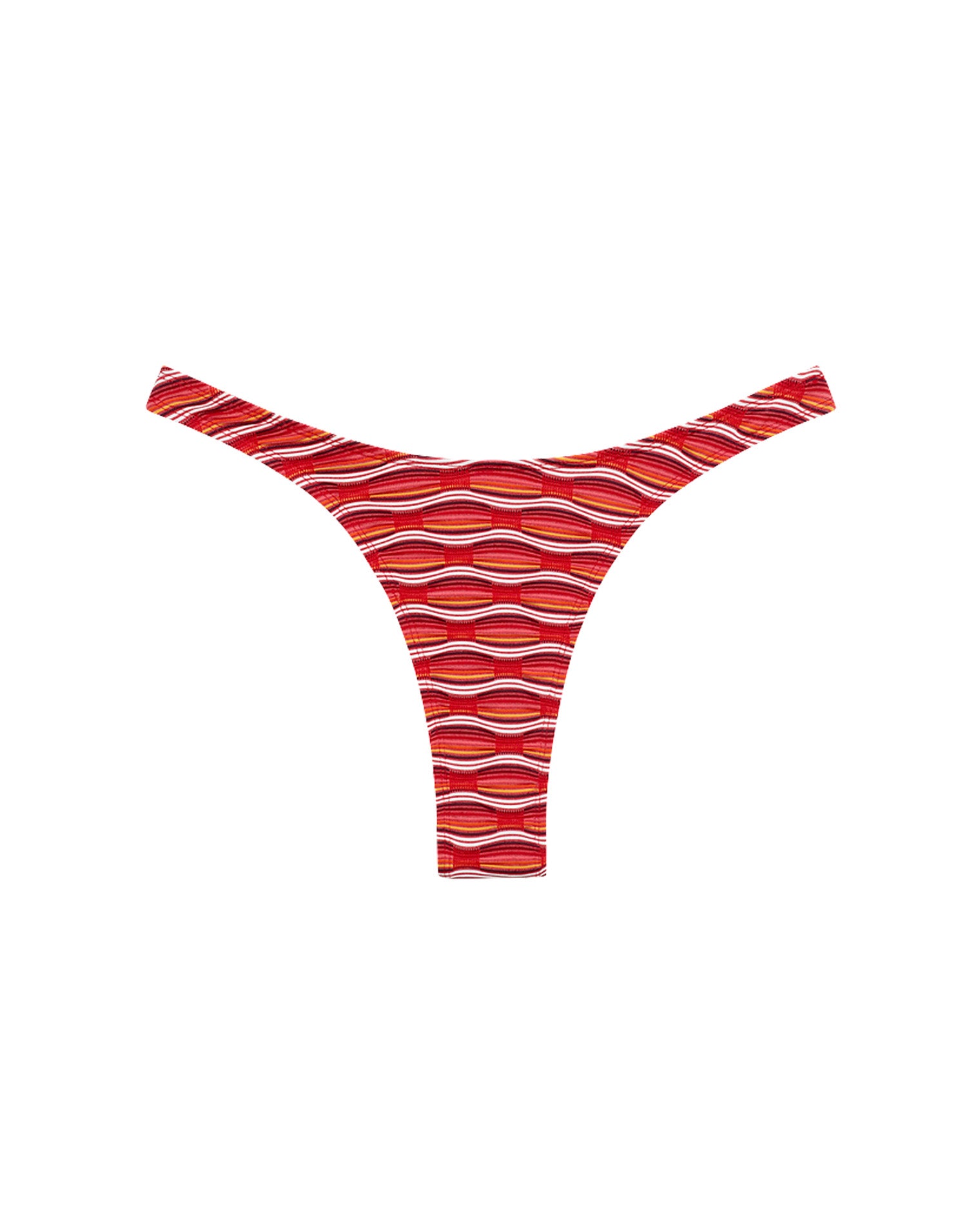 x The Salty Blonde Donnie Bikini Bottom - Tutti Frutti Off-model front view of the LSPACE x The Salty Blonde Tutti Frutti Donnie Bikini Bottom.
