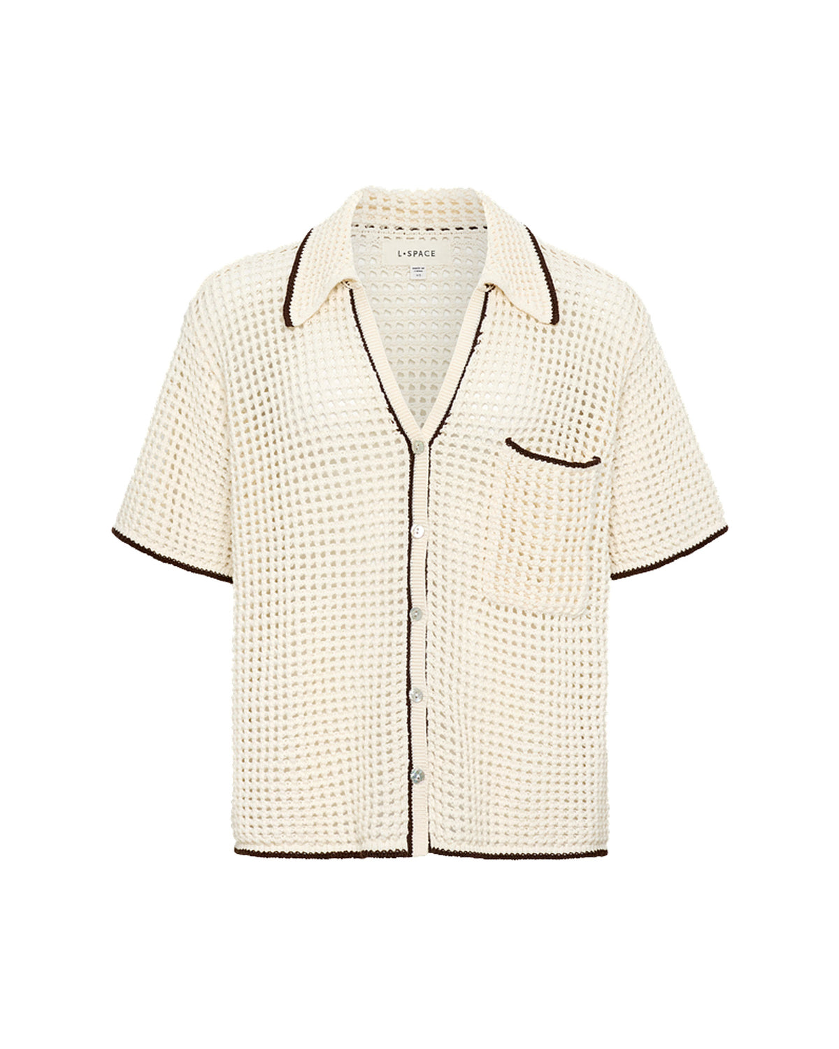 x The Salty Blonde Scout Shirt - Cream-Espresso x The Salty Blonde Scout Shirt - Cream-Espresso