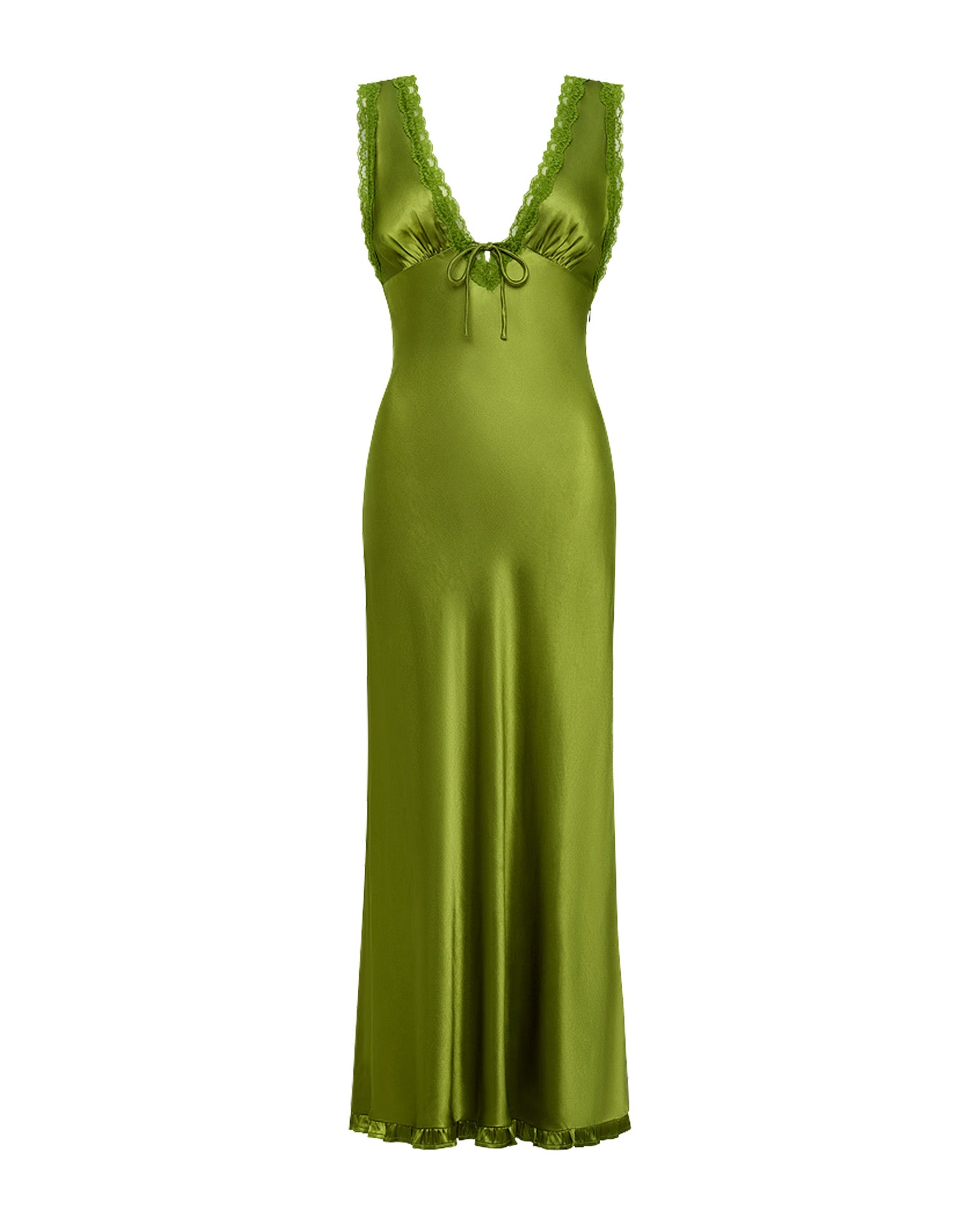 x The Salty Blonde Eyes On You Maxi - Verdant Off-model image of the LSPACE x The Salty Blonde Eyes On You Maxi in verdant on a clean background.