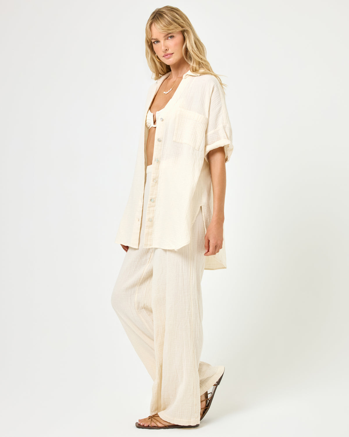 Terrazo Tunic - Tapioca Tapioca | Model: Lura (size: S)