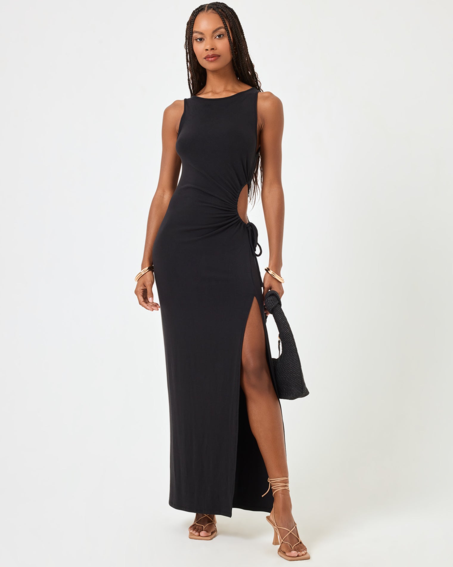 Tiana Dress - Black Black | Model: Taelor  (size: S)