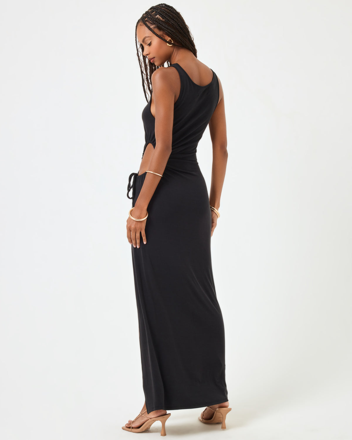 Tiana Dress - Black Black | Model: Taelor  (size: S)