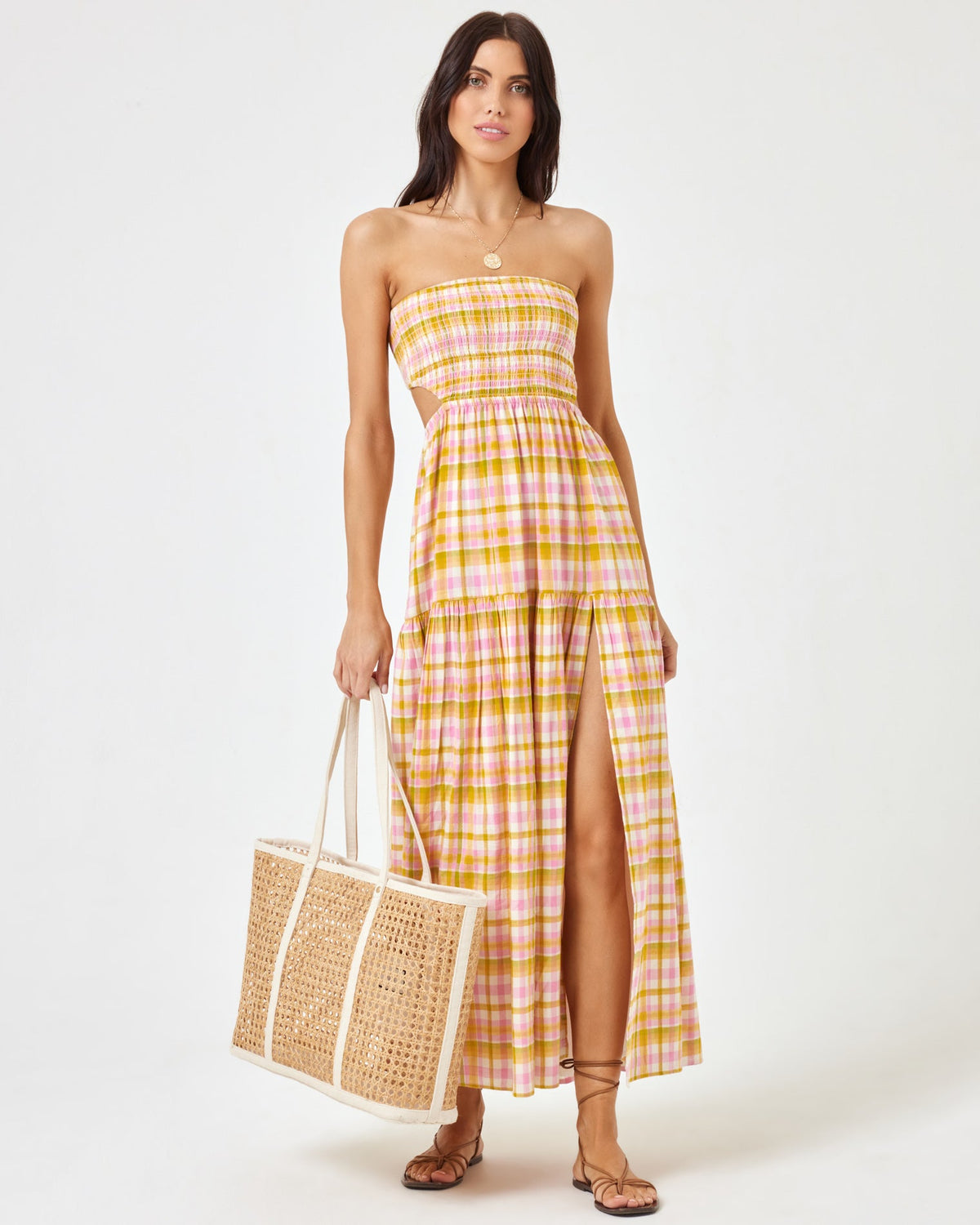Tina Dress Shes All Plaid | Model: Diana (size: S)