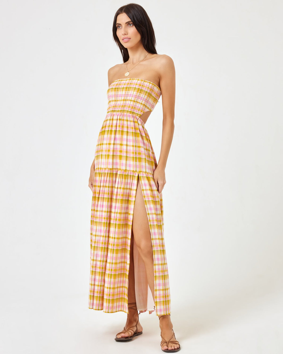 Tina Dress Shes All Plaid | Model: Diana (size: S) | Hover