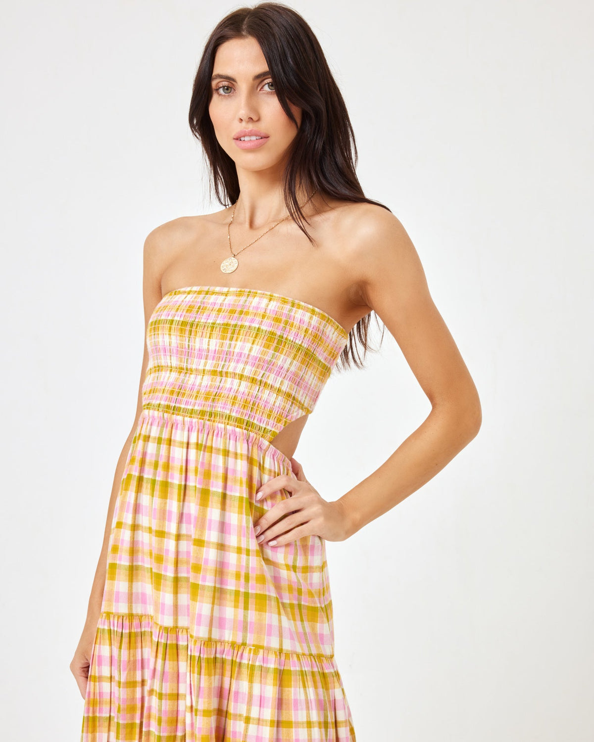 Tina Dress Shes All Plaid | Model: Diana (size: S)