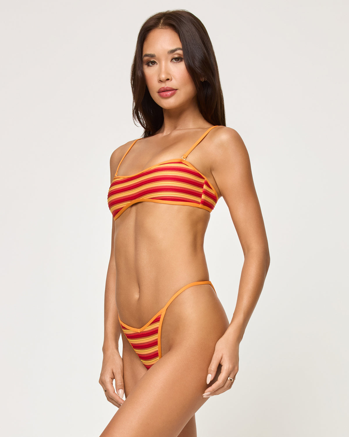 Bekah Bikini Top - Sunset Stripe Sunset Stripe | Model: Jocelyn (size: S)