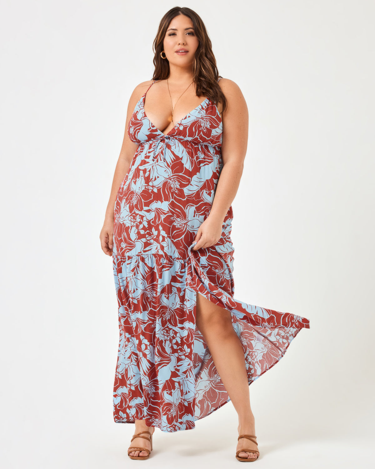 Printed Victoria Dress - Going Tropical Going Tropical | Model: Jessica (size: XL)