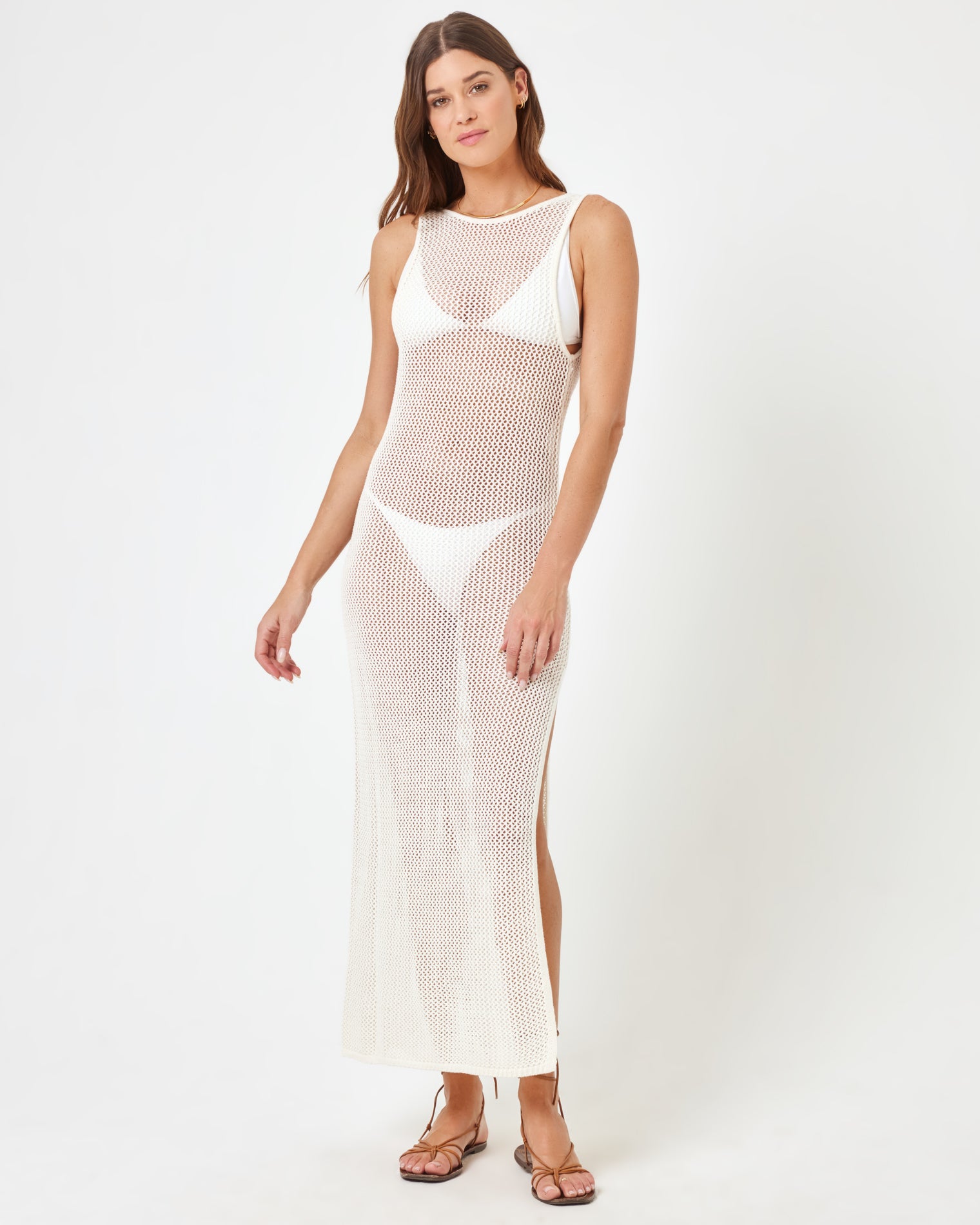 Villa Nova Cover-Up - Cream Cream | Model: Maitlynn (size: S)