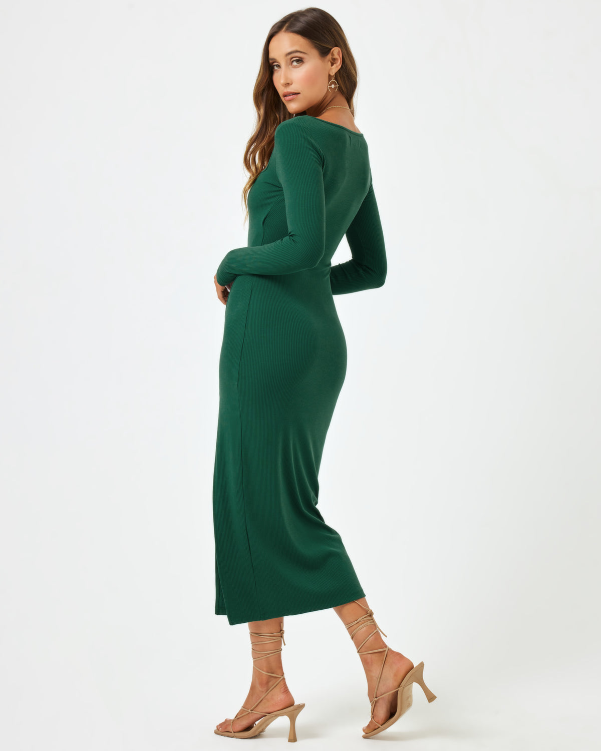 Windsor Dress - Emerald Emerald | Model: Anna (size: S)