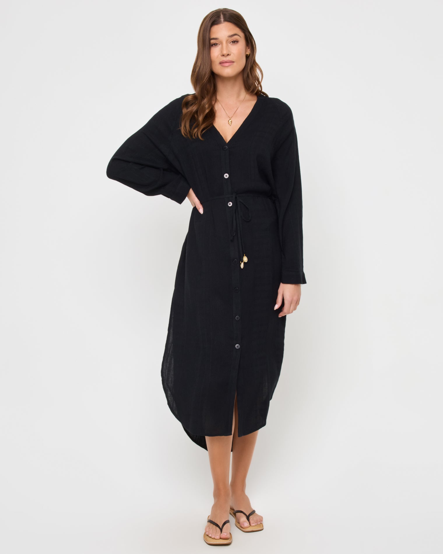 Product | LSPACE Yoli Shirtdress - Black Product | LSPACE Yoli Shirtdress - Black
