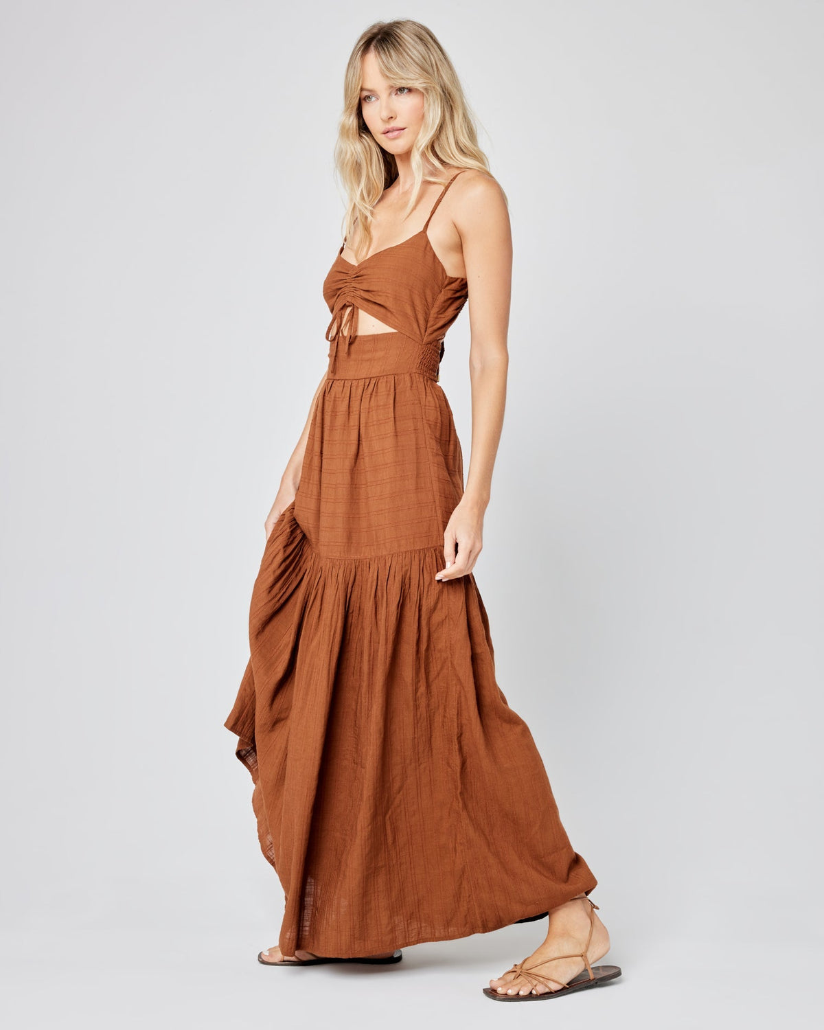 Zuri Dress - Coffee Coffee | Model: Lura (size: S) | Hover