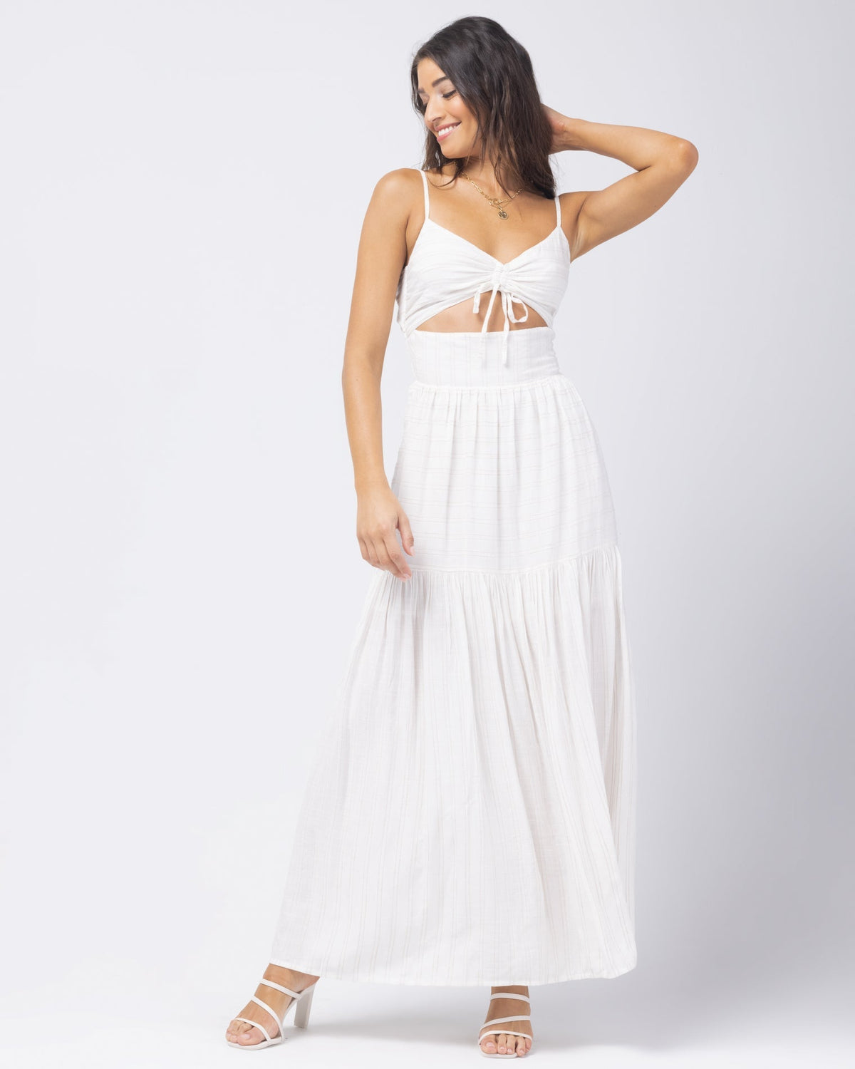 Zuri Dress - Cream Cream | Model: Daniela (size: S)