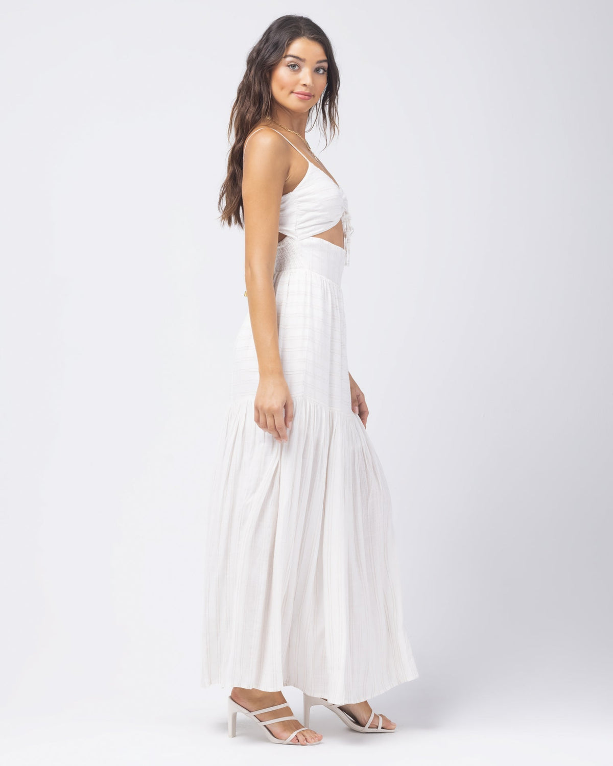 Zuri Dress - Cream Cream | Model: Daniela (size: S)