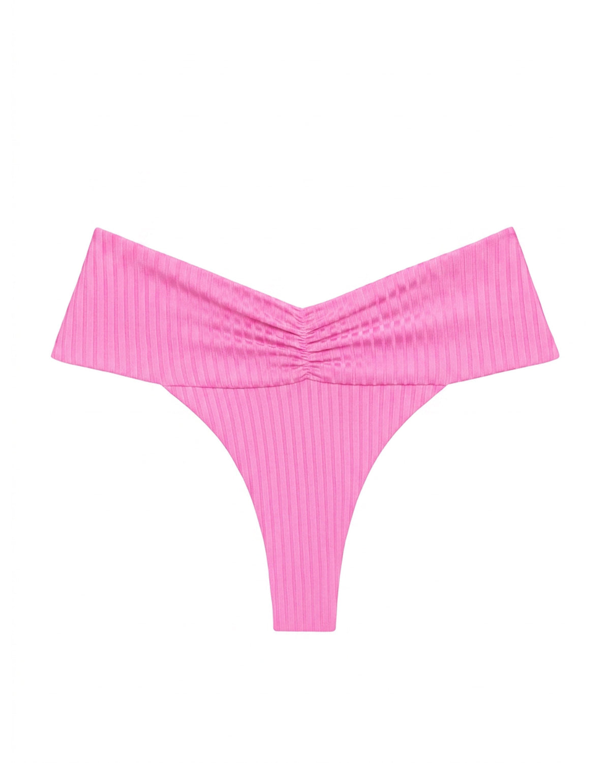 Bardot Bikini Bottom - Sweetheart LSPACE Bardot bikini bottom in Sweetheart, off-model flat lay.