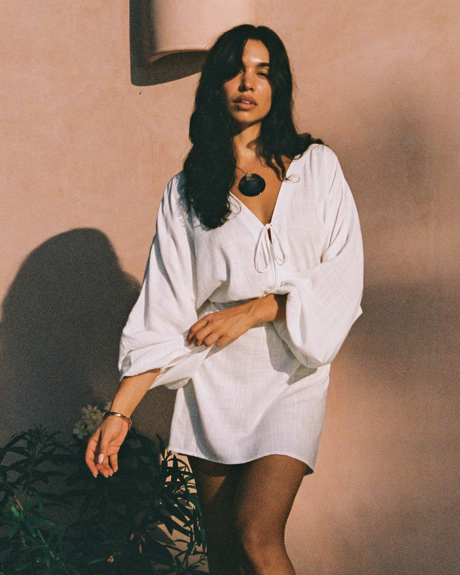 Deia Mini Dress - Cream