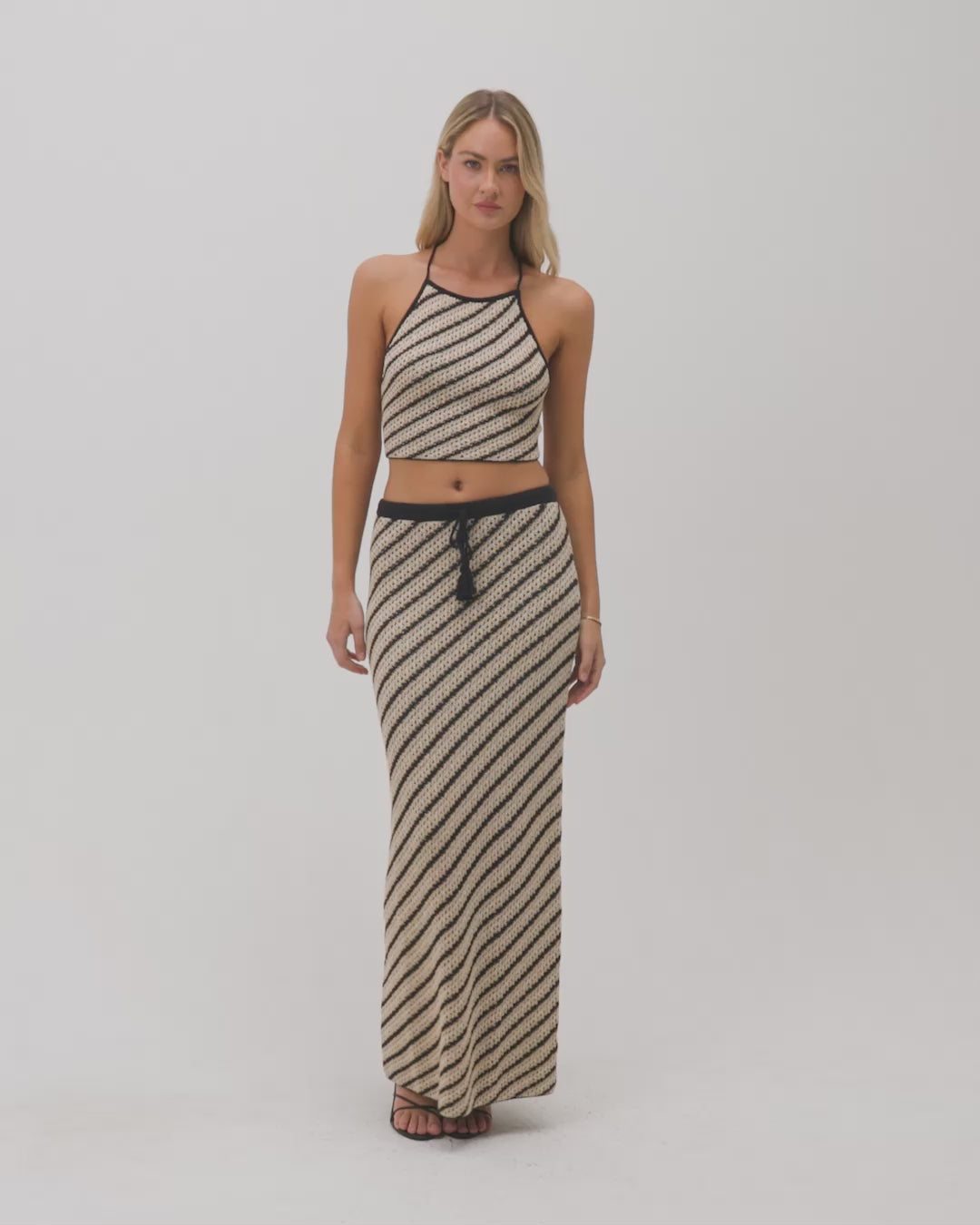 La Bianca Skirt - Tip the Scales Stripe 