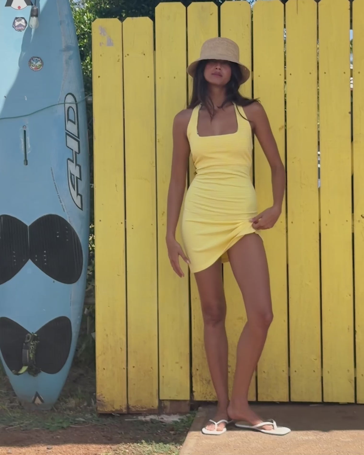 Samantha Dress - Limoncello Stripe 