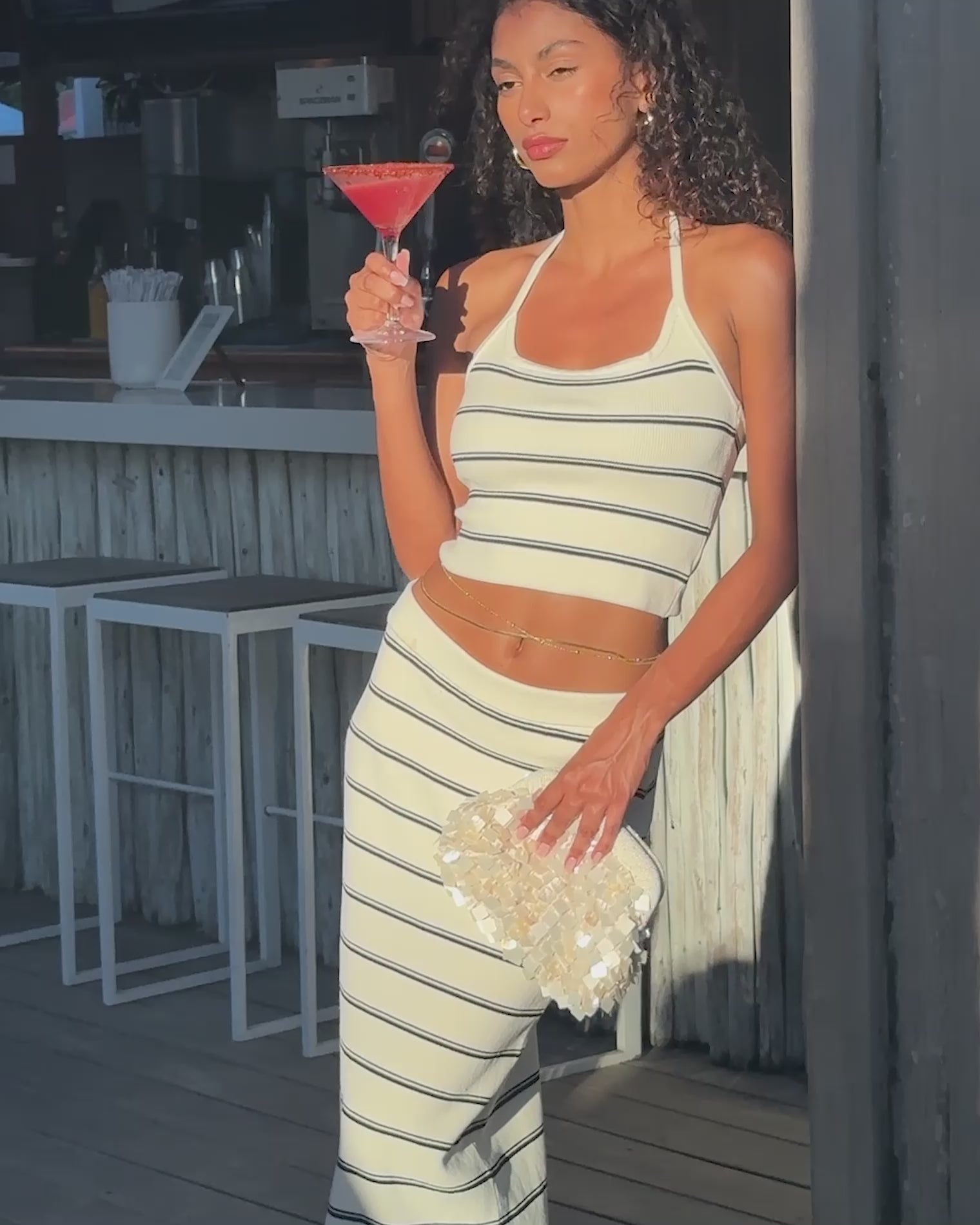 Positano Top - Mykonos Stripe 
