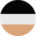 color swatch black-cream-chestnut