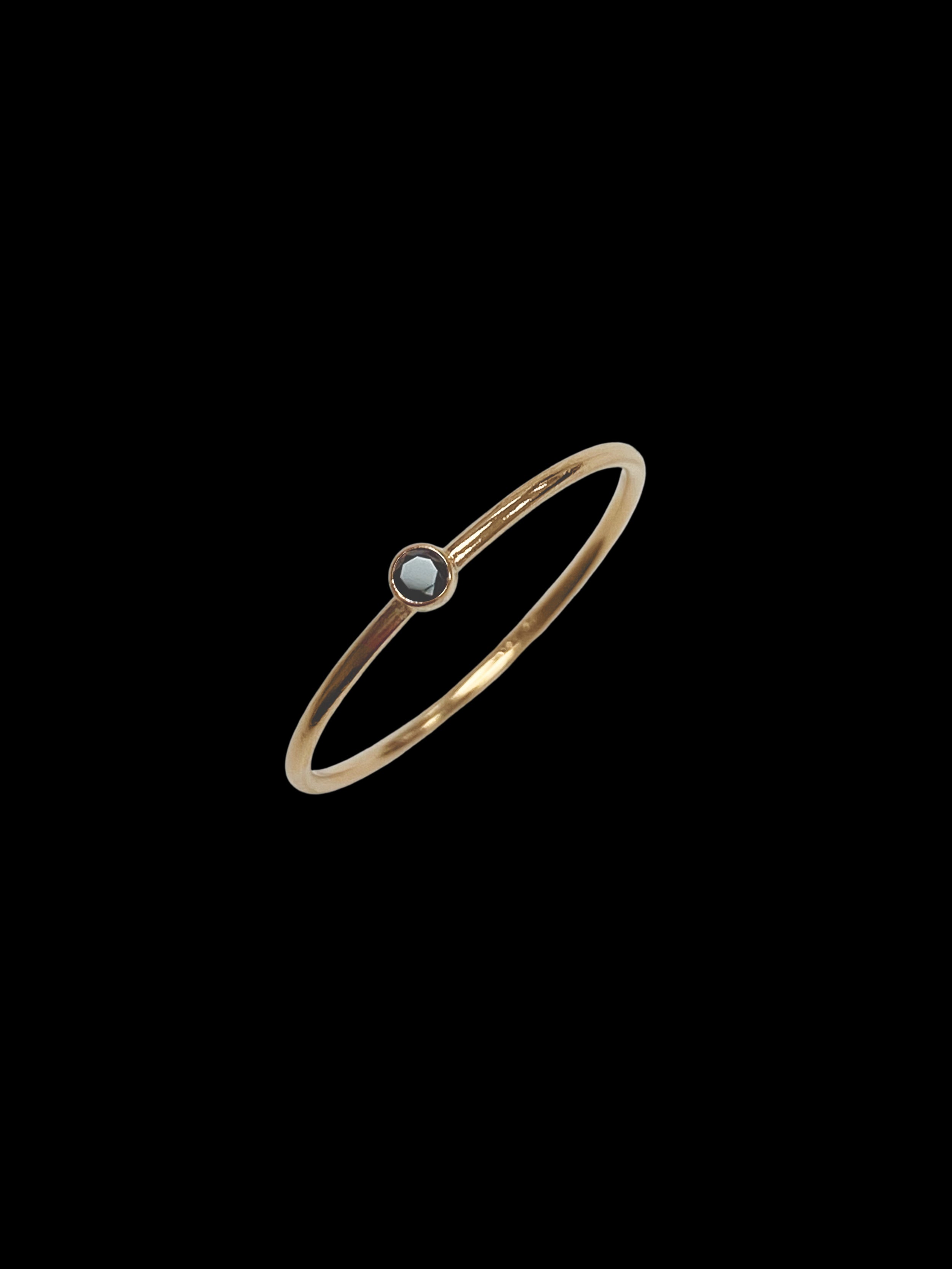 Set & Stones Presley Ring Black