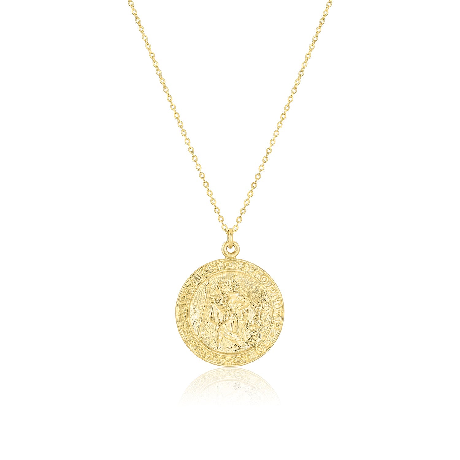 Solid Gold St Christopher Medals, Pendants, Necklaces, Ingots, Dog Tags and  Bracelets